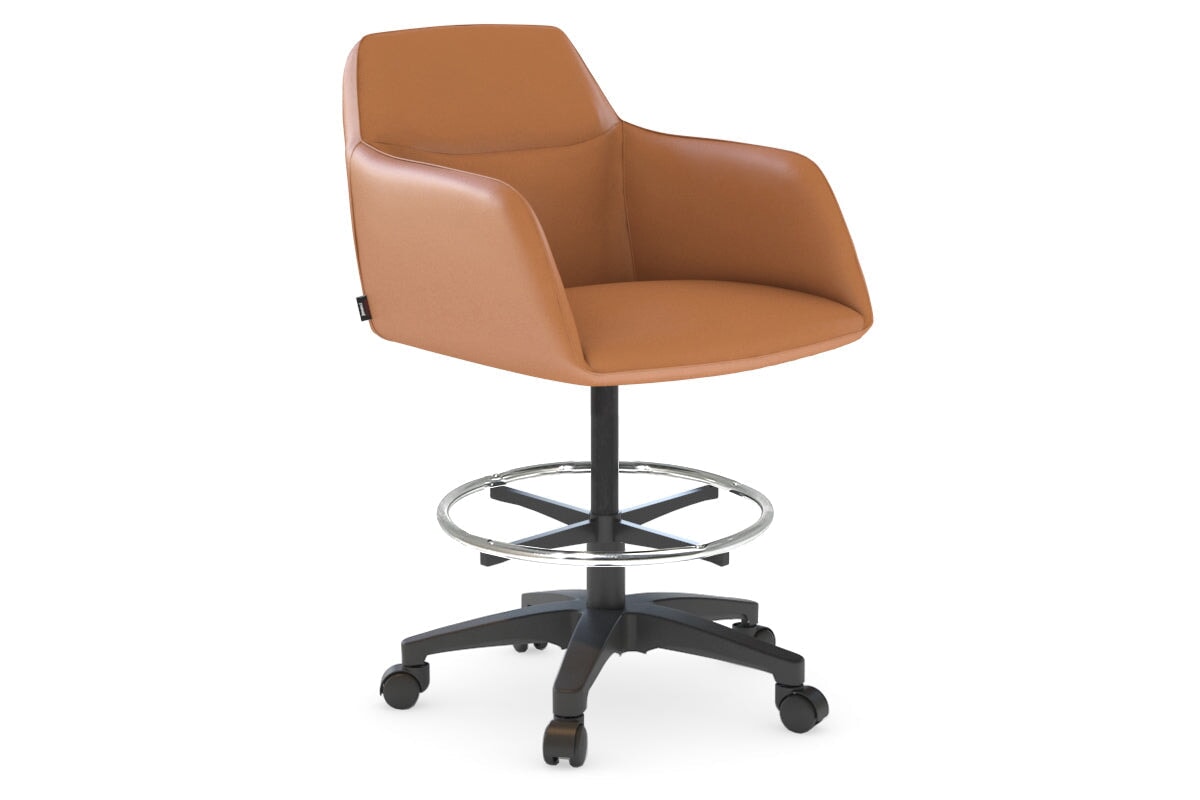 Mcduck Ergonomic Drafting Office Chair with Swivel and Tilt Function - Adjustable Stool for Architects, Artists & Home Office Workspaces