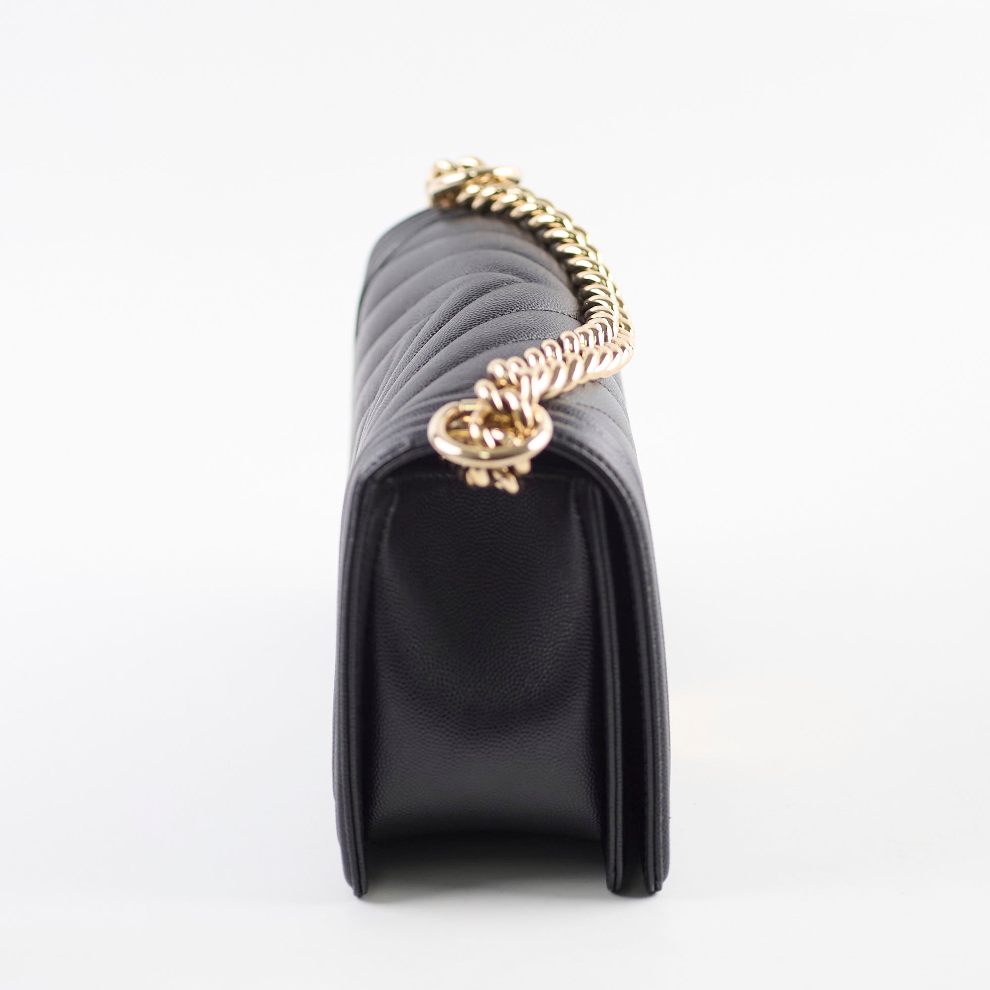 Chanel Boy Old Medium Chevron Caviar Black Leather Handbag - Luxury Designer Crossbody Bag for Women, Perfect for Date Night & Evening Events