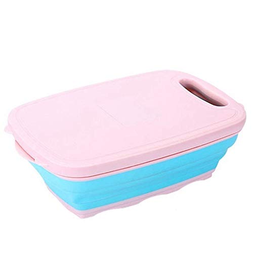 TWDYC Multi-Functional Cutting Board with Detachable Folding Drain Basket - Vegetable Chopper & Kitchen Tool Set for Meal Prep, Cooking & Food Storage | Perfect for Small Kitchens & Camping
