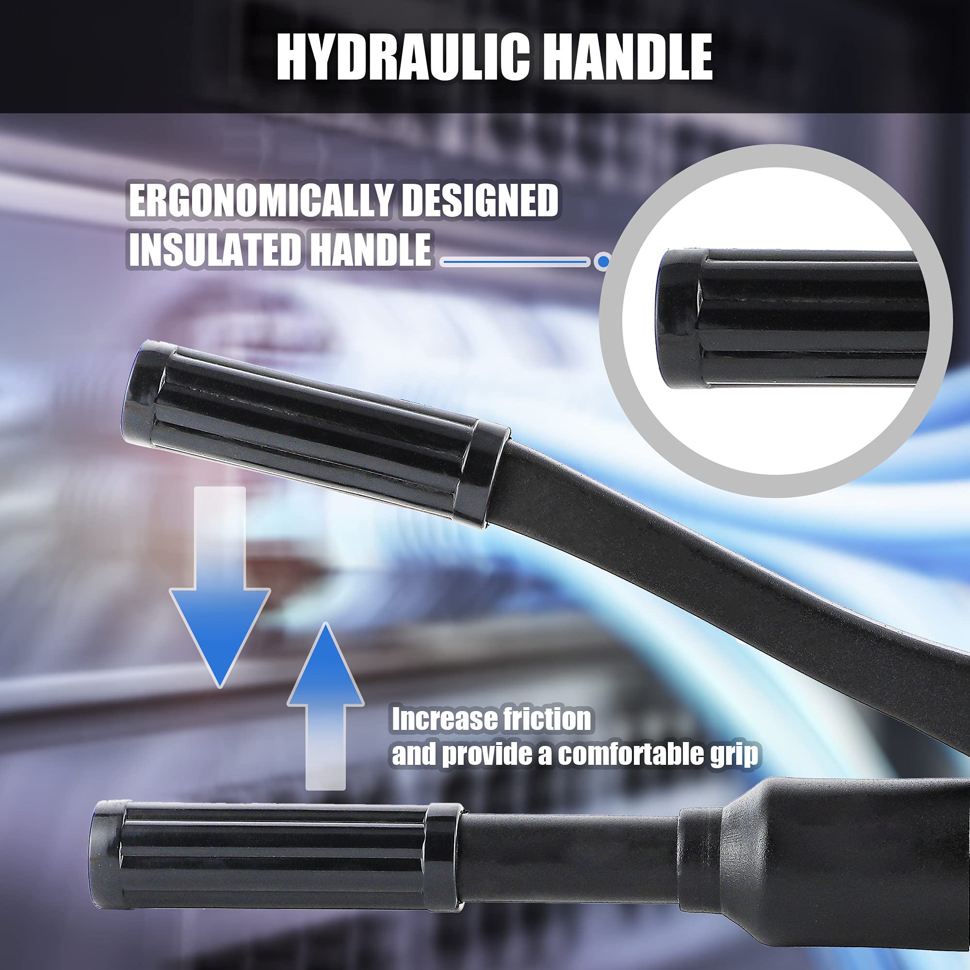 NEWTRY Hydraulic Cable Cutter 60KN - Heavy Duty Rebar & Wire Rope Cutter for φ25/32