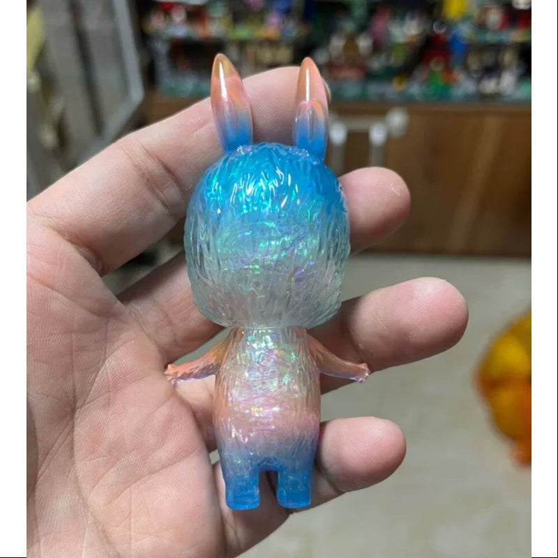 Labubu The Monsters Mini Labubu Pink Blue Gradient Limited Edition 2019 Tokyo - Cute Collectible Vinyl Figure for Anime Fans, Home Decor & Gift Idea
