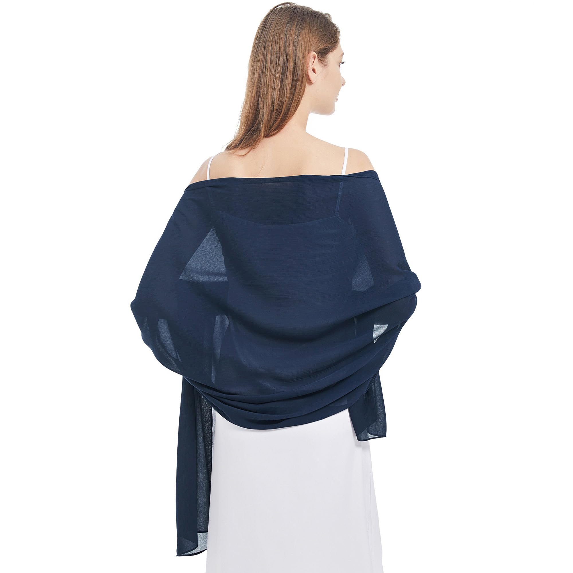 Ciormis Chiffon Shawl Wraps - Lightweight Women's Scarves for Evening Dresses, Weddings & Formal Occasions | Perfect for Bridesmaids, Parties & Special Events