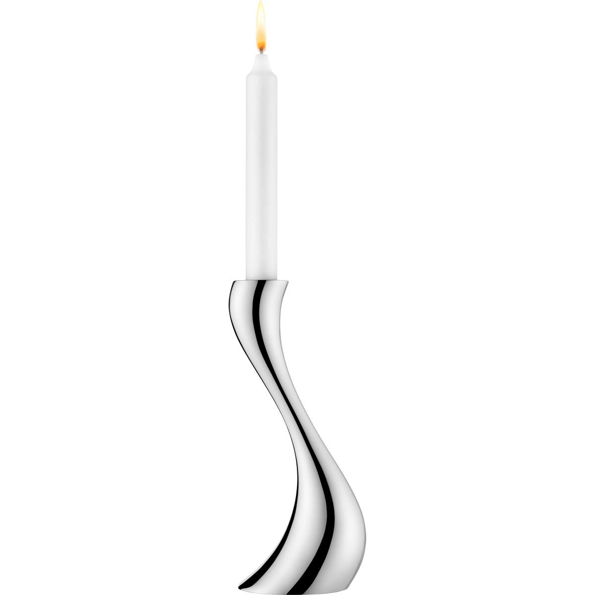 Georg Jensen Living Cobra Candle Holder - Modern Scandinavian Design for Home Decor, Dining Table, and Romantic Ambiance