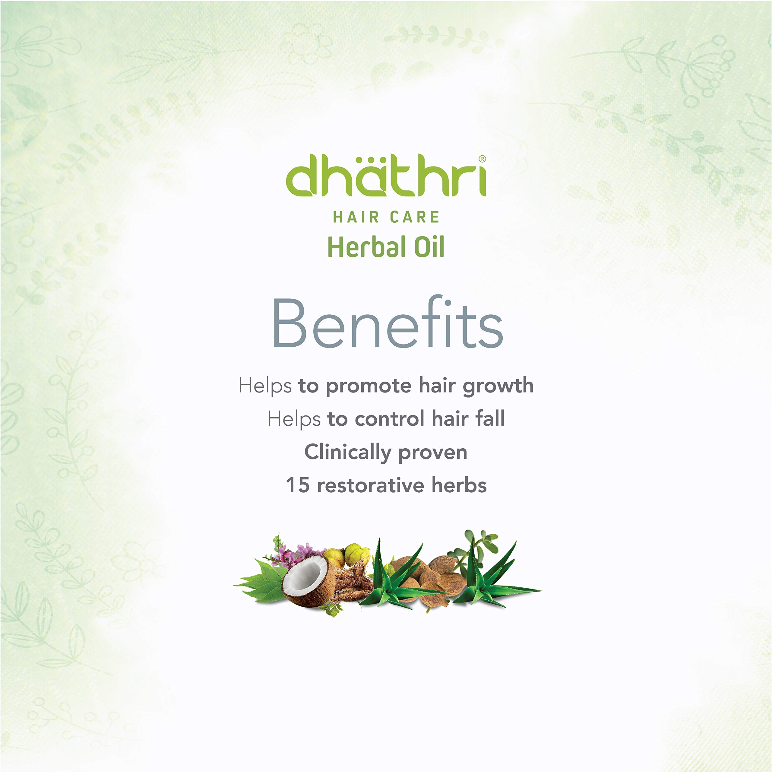 Dhathri Ayurvedic Hair Care Combo - Herbal Oil (100ml) & Chemparathi Thaali Oil (200ml) | Natural Hair Fall Treatment & Regrowth Solution | Organic Shampoo for Dry, Frizzy Hair | Complete Hair Care Set for Women & Men | Perfect for Daily Scalp Massage & Deep Conditioning