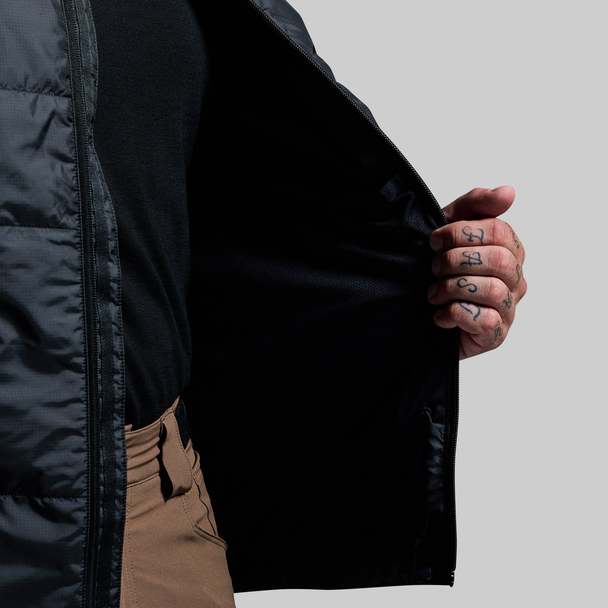 Men's Winter Tundra Vest - Lightweight Insulated Puffer Vest for Outdoor Activities (Black) - Perfect for Hiking, Camping & Cold Weather Layering