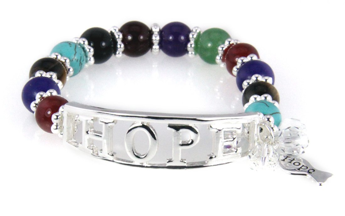 Hope Beaded Christian Bracelet - Bible Scripture Jewelry for Faith & Worship