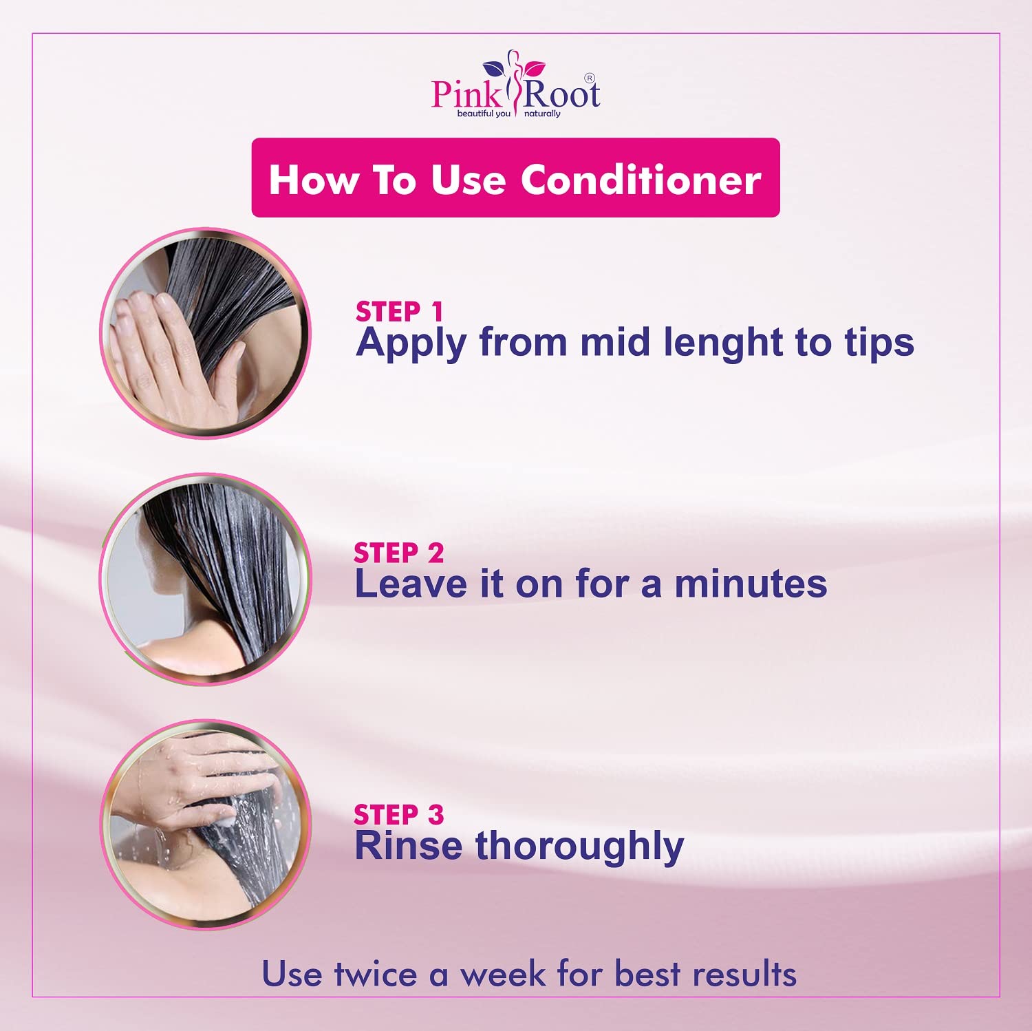 Pink Root Hair Spa Conditioner 250ml - Deep Hydrating Treatment for All Hair Types (Dry, Damaged, Curly, Straight) - Perfect for Home Hair Care & Salon Quality Results