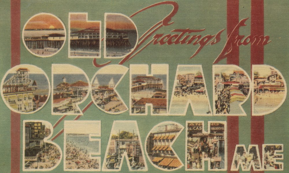 Old Orchard Beach Maine Wall Art Poster - 12x18 Coastal Decor Print for Living Room, Bedroom & Office | Vintage Travel Poster, Beach House Decor