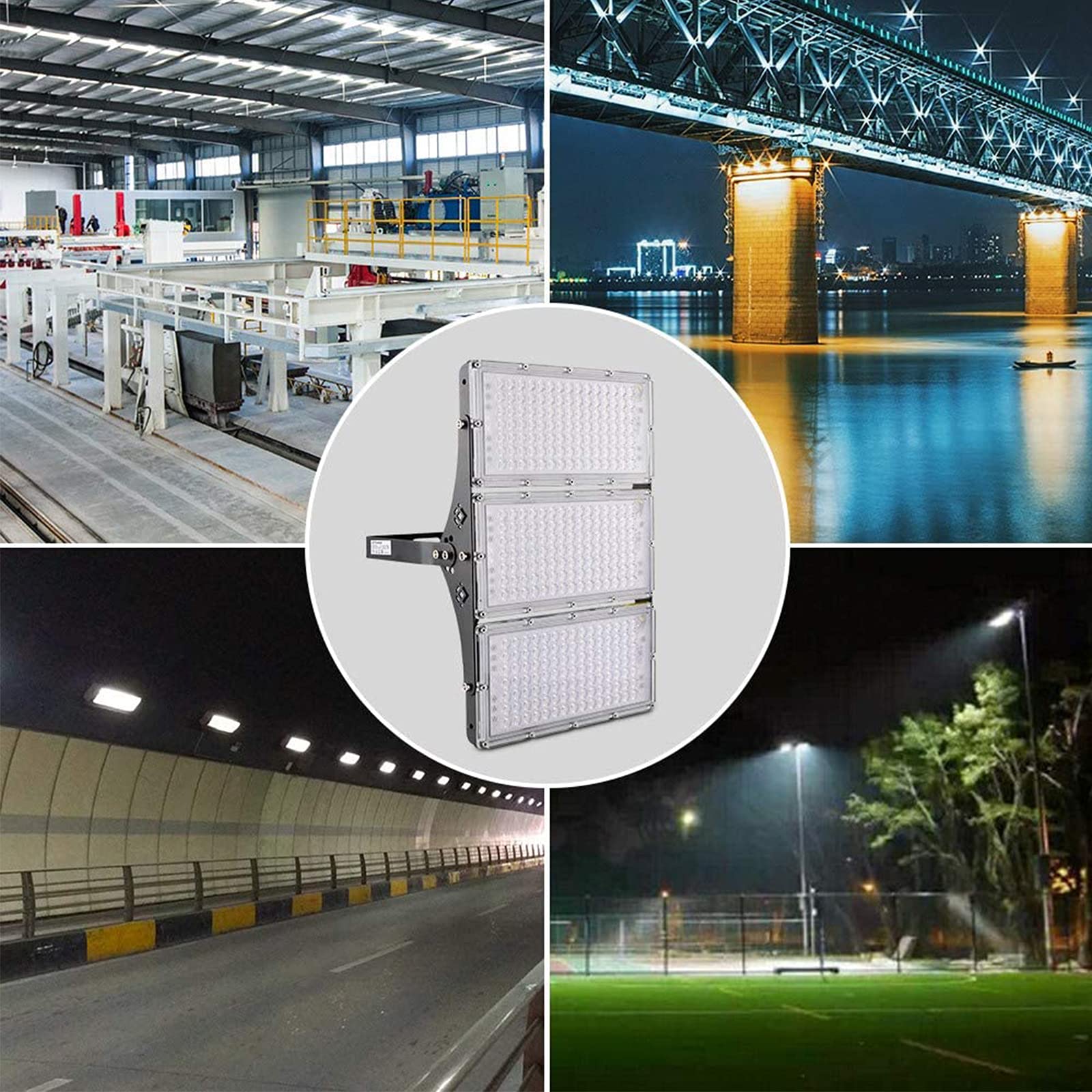**Sararoom 8Pcs 300W LED Flood Light Outdoor - IP65 Waterproof, 27000LM 3000K Warm White Security & Stadium Lighting - Perfect for Yard, Street, Parking Lot, Garage & Landscape Wall (Ideal for Home, Commercial & Industrial Use)**