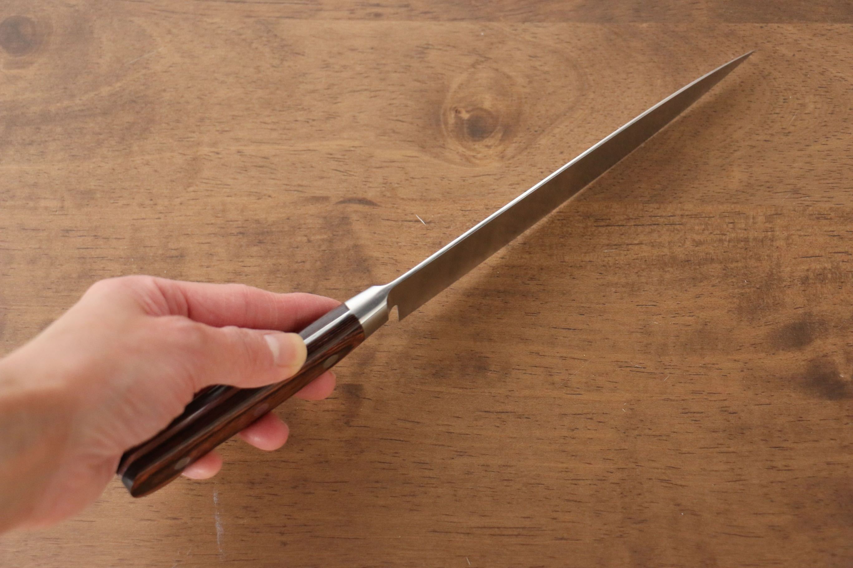 Iseya 150mm Molybdenum Petty Utility Knife with Mahogany Pakka Wood Handle - Perfect for Slicing, Dicing, and Precision Cutting in Home Kitchens