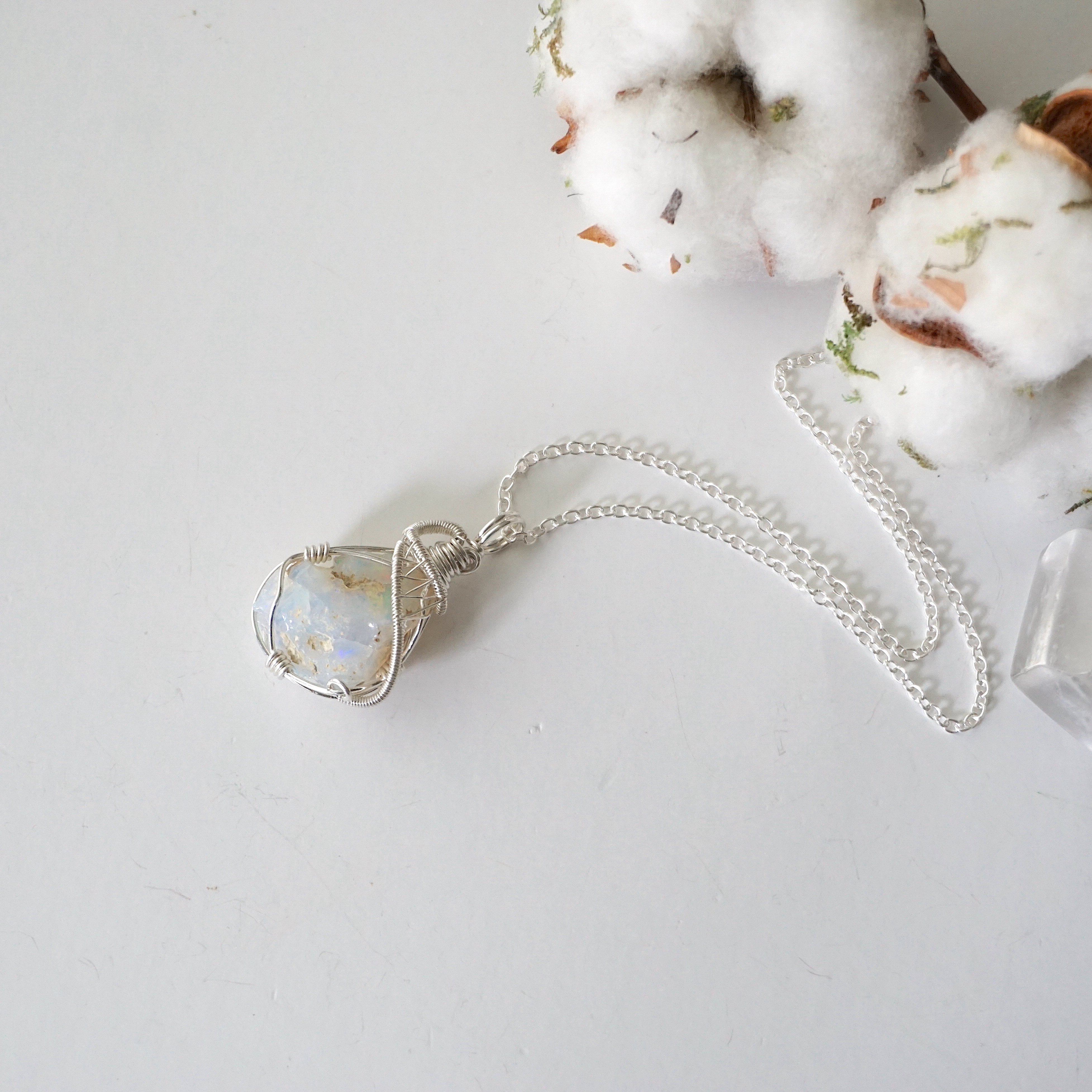 Fire Opal Pendant Necklace - Sterling Silver 925 Jewelry for Women | Elegant Gift for Birthday, Anniversary & Special Occasions