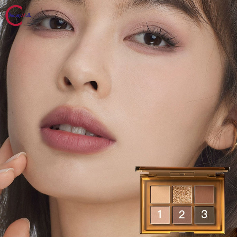VENUS MARBLE 5+1 Comprehensive Eyeshadow Palette - Professional Makeup Kit with 6 Highly Pigmented Shades for Day & Night Looks - Perfect for Parties, Weddings & Everyday Wear