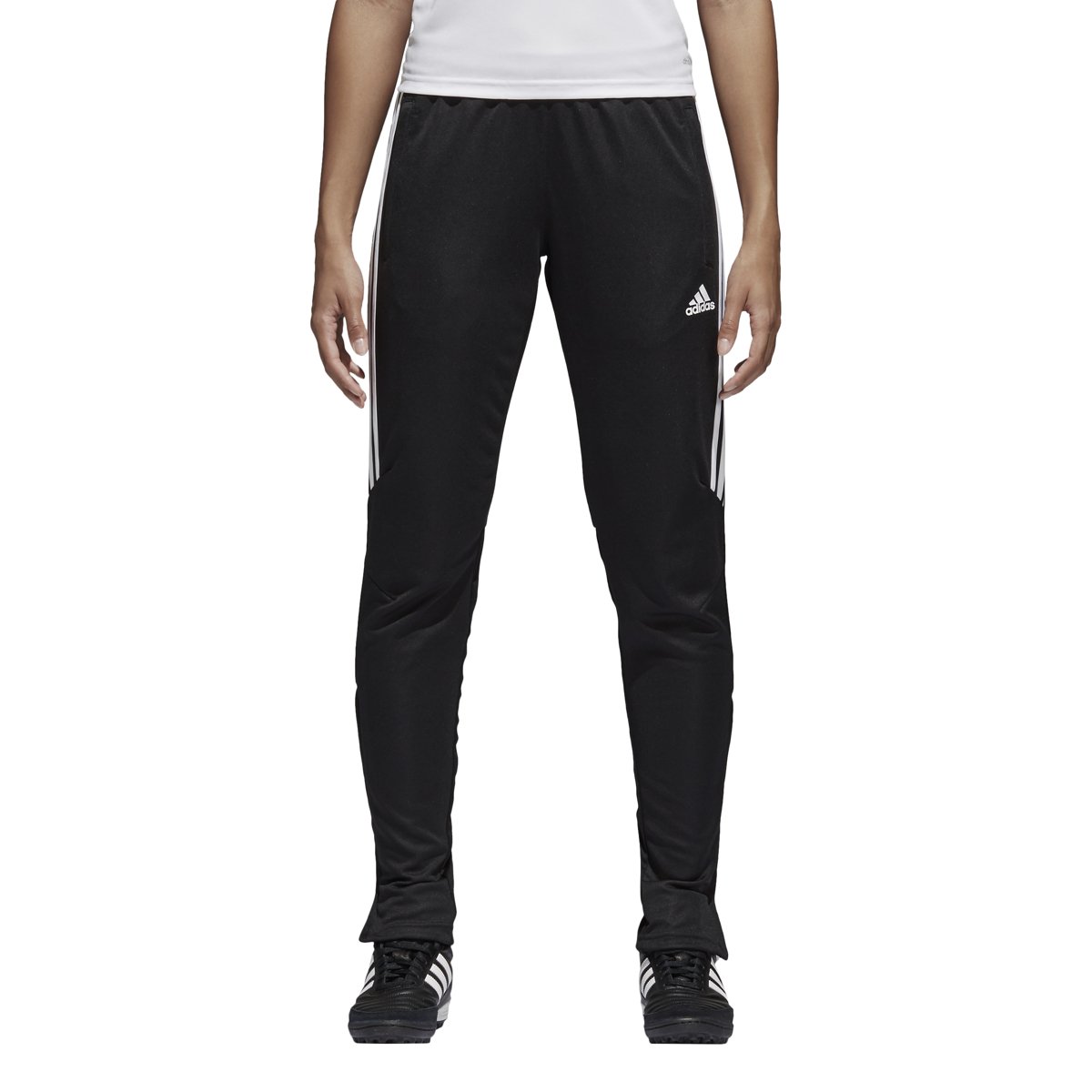 **Adidas Women's Tiro 17 Training Pants - Black, Large | Workout, Gym & Running Comfort | Perfect for Yoga, Fitness & Casual Wear**