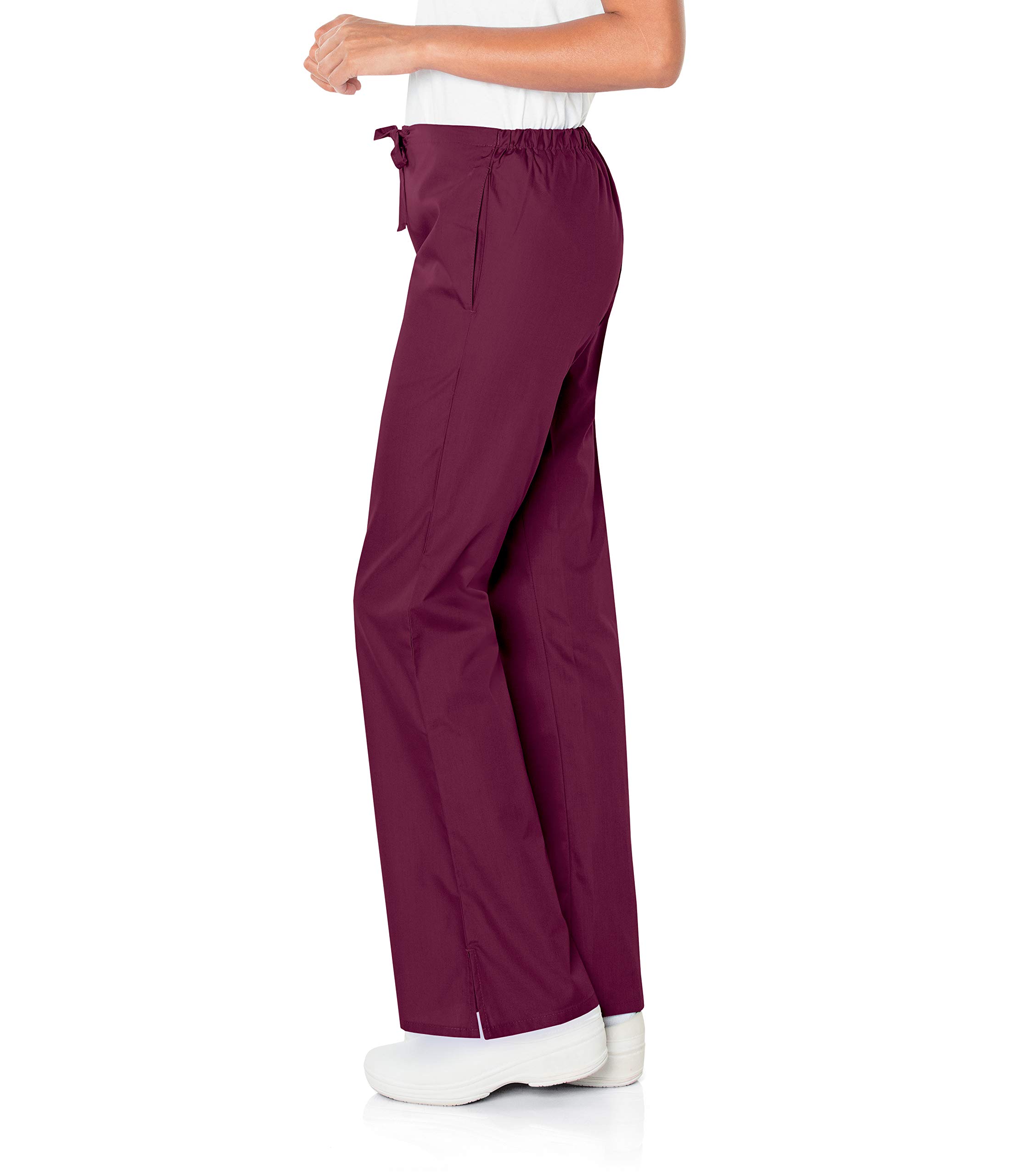 ScrubZone 83222 Flare Leg Scrub Pants for Women - Wine XSP - Comfortable Medical Work Pants for Nurses & Healthcare Professionals | Perfect for Hospitals, Clinics & Long Shifts