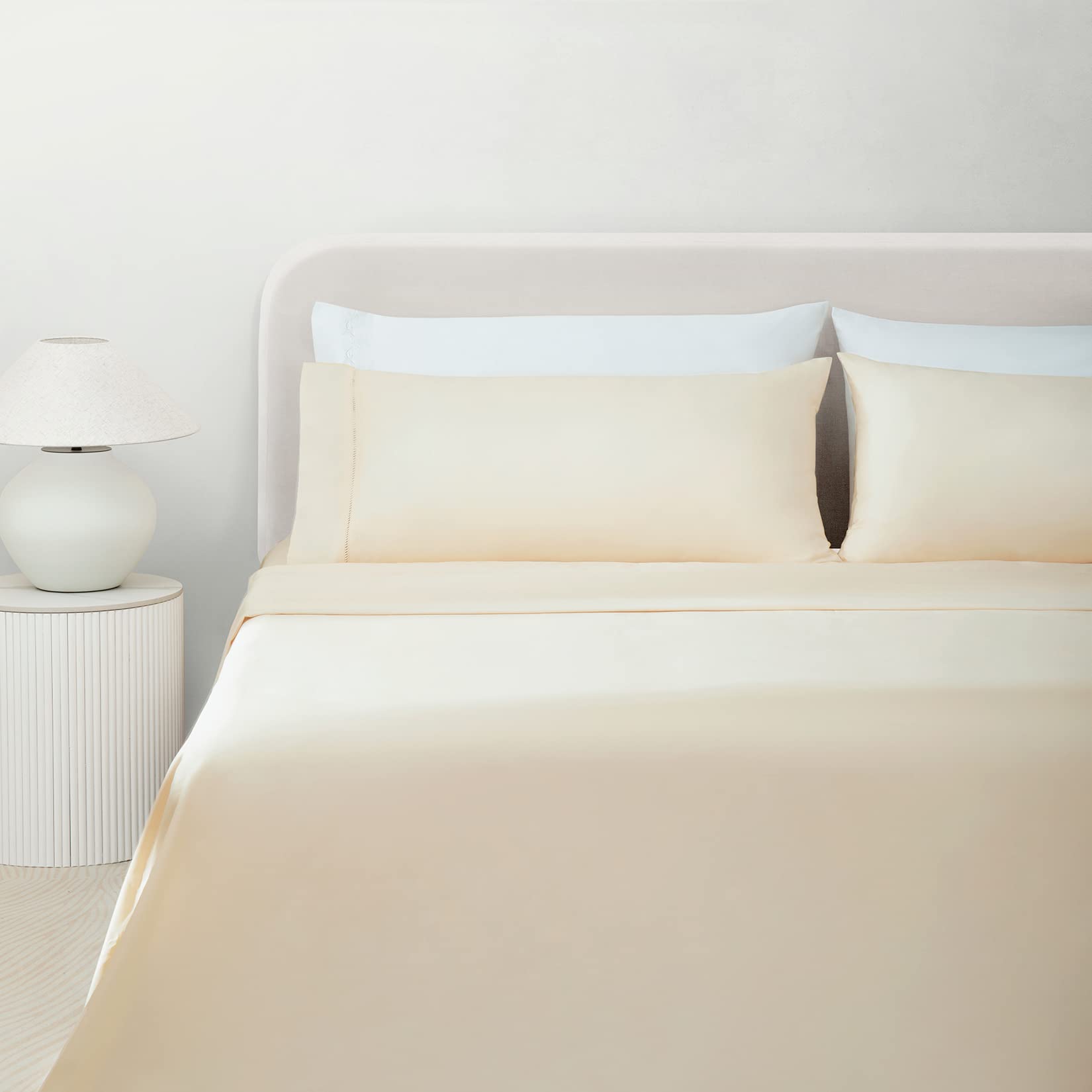 Luxury 100% Combed Cotton Queen Sheet Set - 4 Piece Extra Soft & Breathable Bedding with 15