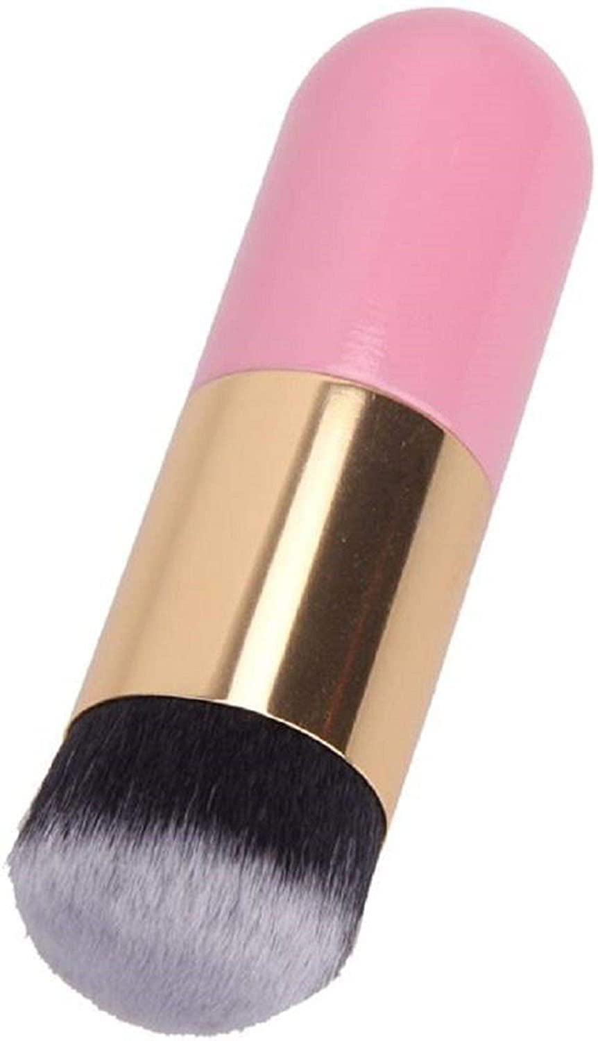 Lusty Soul Pink Foundation Brush & Oval Brush Set - Professional Makeup Brush Kit for Flawless Blending & Contouring - Perfect for Everyday Makeup & Special Occasions