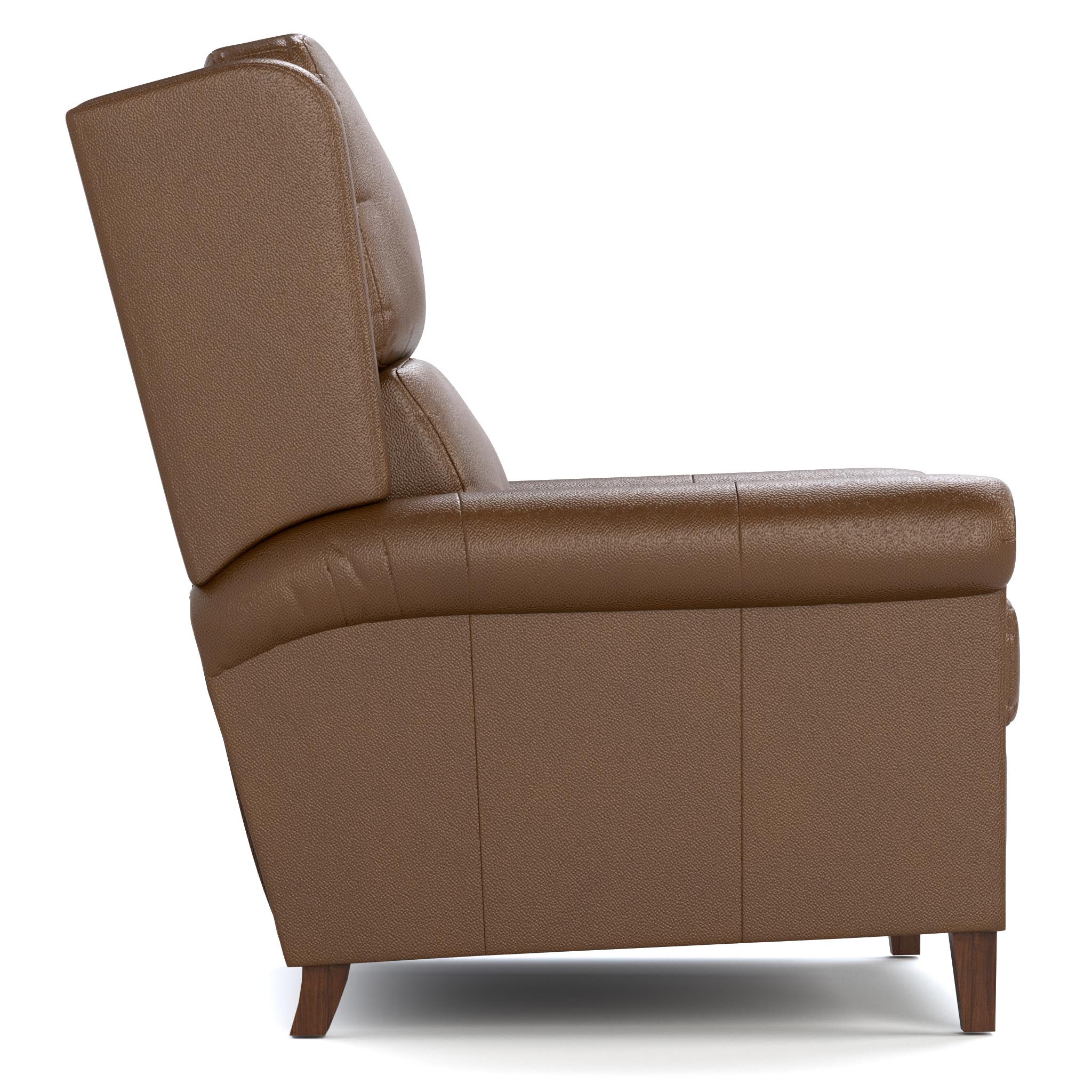 Woodlands Small Roll Arm Power Recliner - Comfortable Modern Reclining Chair for Living Room, Home Theater, and Office - Electric Lift Chair with USB Ports & Lumbar Support