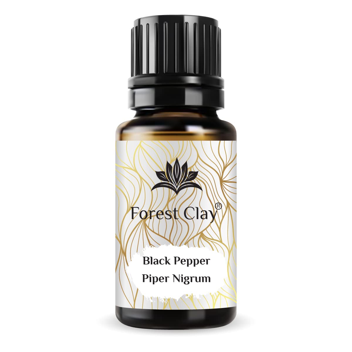Forest Clay Black Pepper Essential Oil, 15ml - 100% Pure Aromatherapy Oil for Diffusers, Massage & Stress Relief