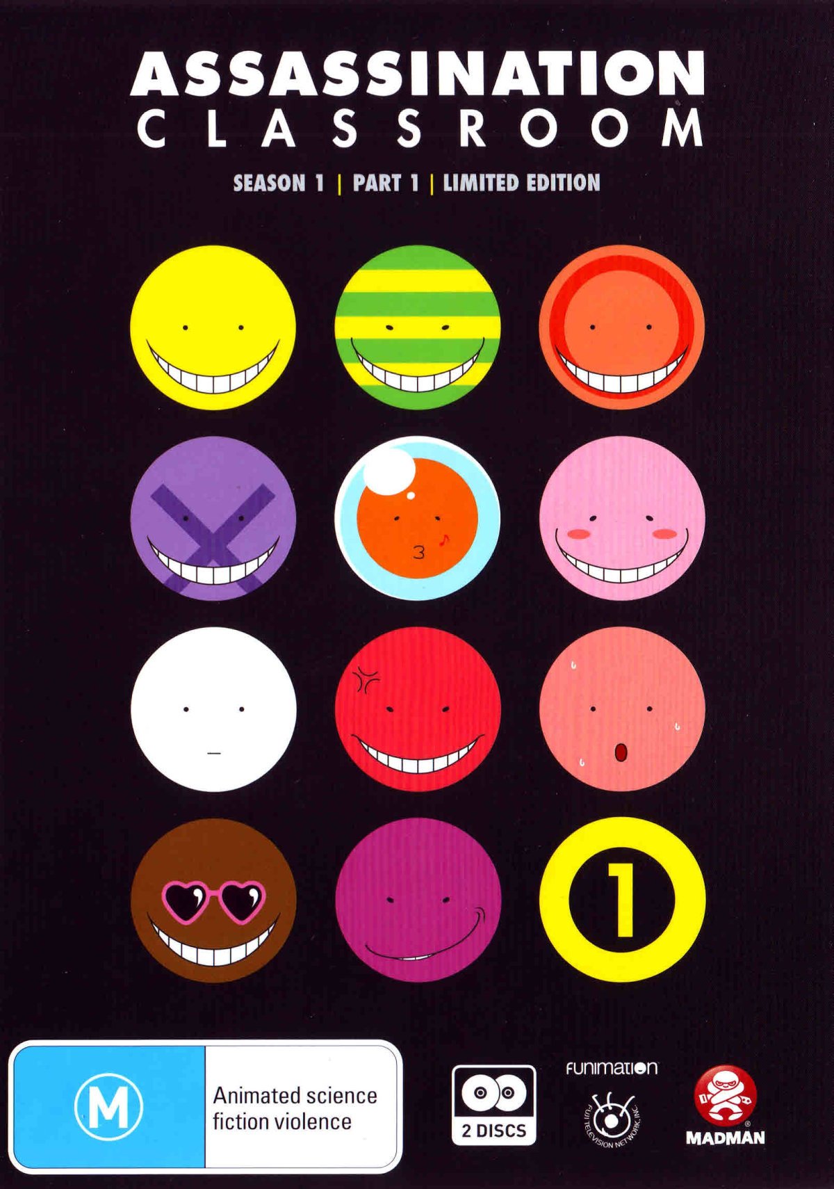 Assassination Classroom Season 1 Part 1 Episodes 1-11 - Anime & Manga DVD - Non-USA PAL Region 4 Import (Australia) - Perfect for Anime Collectors & Fans of Japanese Animation