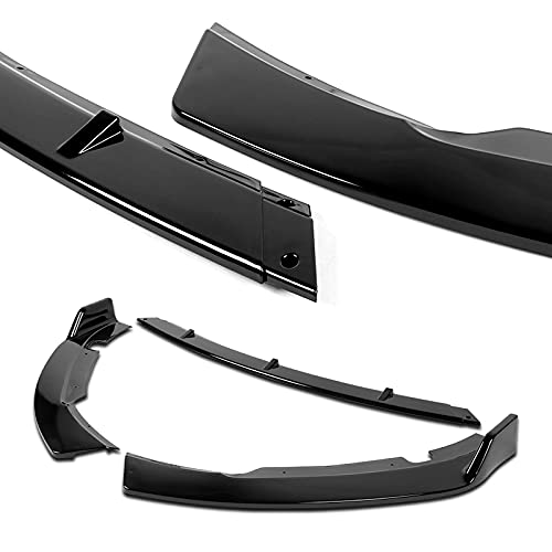 3PCS Front Bumper Body Kit Spoiler Lip + 6PCS Side Skirt Extensions Splitters Diffuser for 2015-2017 Hyundai Sonata - 86