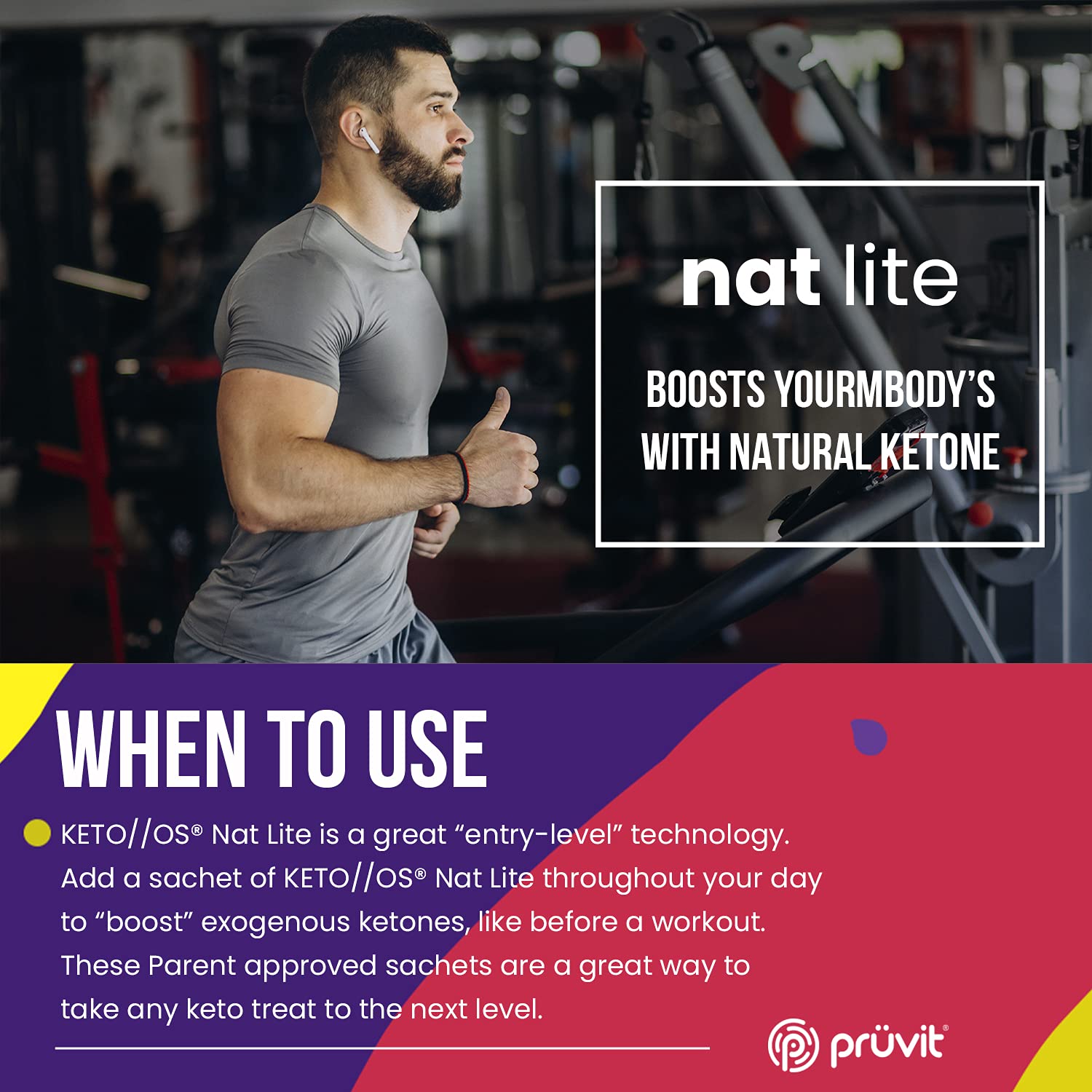 Pruvit Keto//OS® NAT Lite Supplement - Ketogenic Drink Mix for Brain Function, Digestion & Metabolism Boost - 5.9oz (20 Servings) | Perfect for Keto Diet, Weight Management & Mental Focus Support