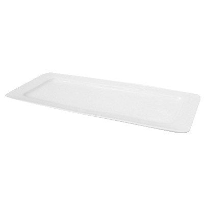 Premium William Gambol Fine Bone China 15x6 Inch White Rectangle Platter - Elegant Serving Dish for Dinner Parties, Holidays & Special Occasions (3-Piece Set)