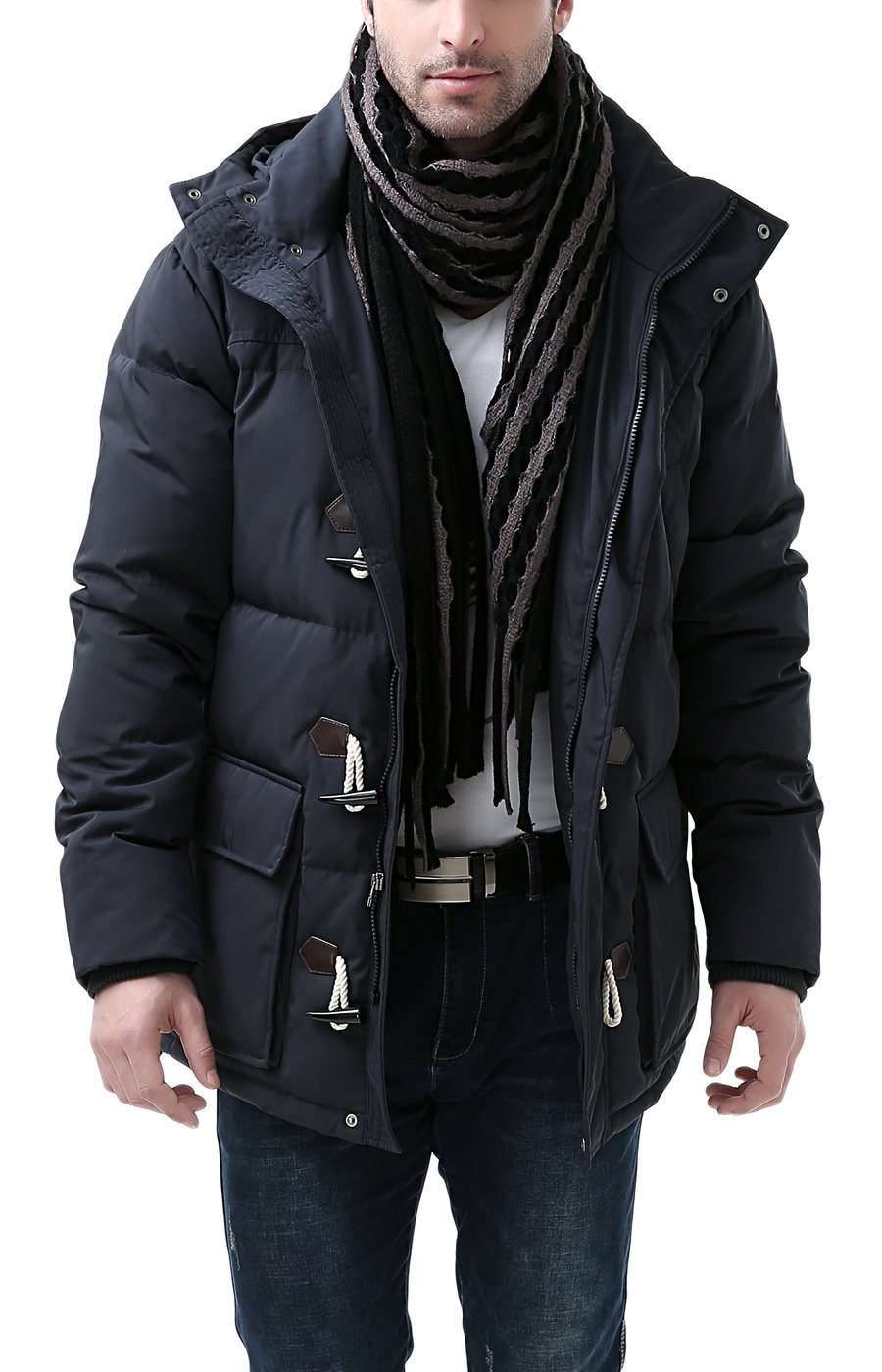 BGSD Men's Connor Hooded Waterproof Toggle Down Parka Winter Coat - Warm Windproof Insulated Jacket for Snow, Hiking & Outdoor Activities