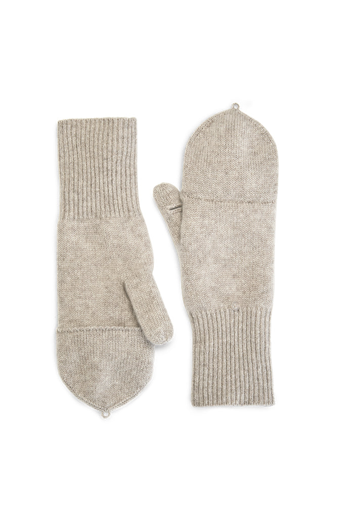 Luxury White+Warren Cashmere Pop Top Gloves - Soft Warm Winter Gloves for Women - Perfect for Cold Weather, Outdoor Activities & Fashion Accessories