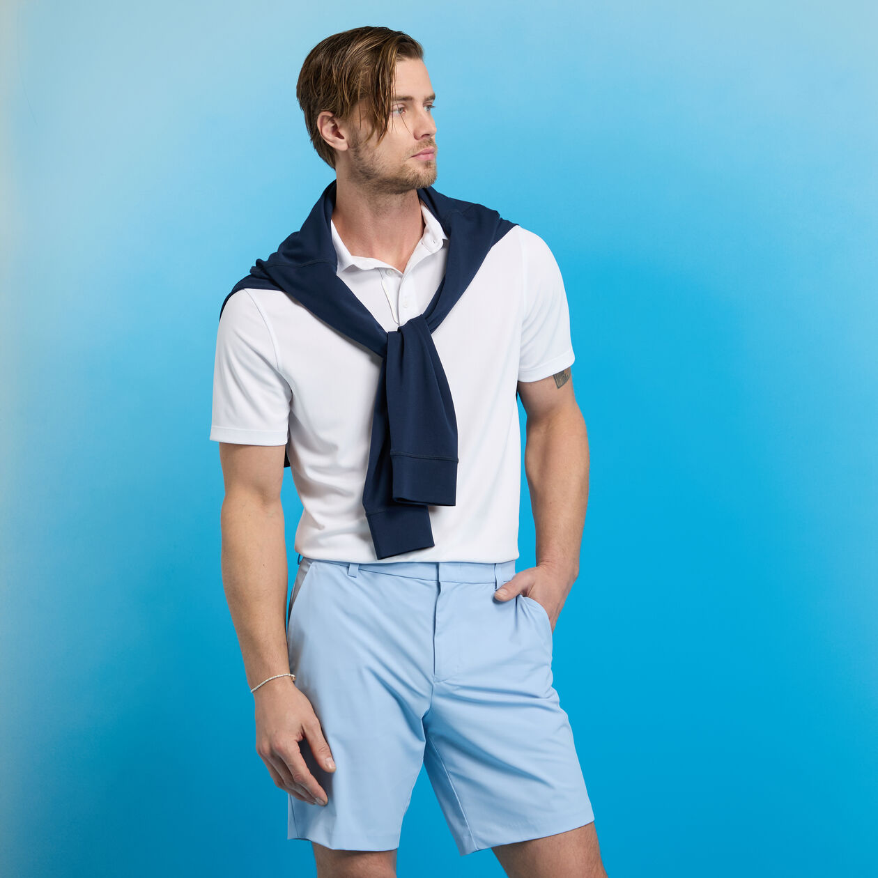 G/FORE Men's Everyday Solid Performance Shorts - Lightweight, Quick-Dry & Comfortable for Golf, Running & Casual Wear
