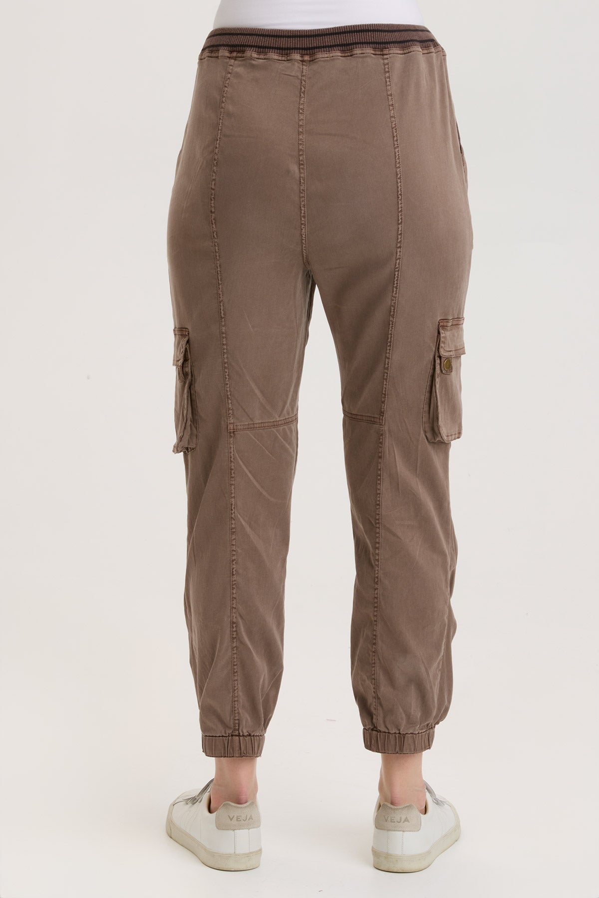 Maxime High Waist Banded Pants for Women - Comfortable Stretch Yoga Pants with Wide Elastic Waistband - Perfect for Yoga, Workout, Lounge & Everyday Wear