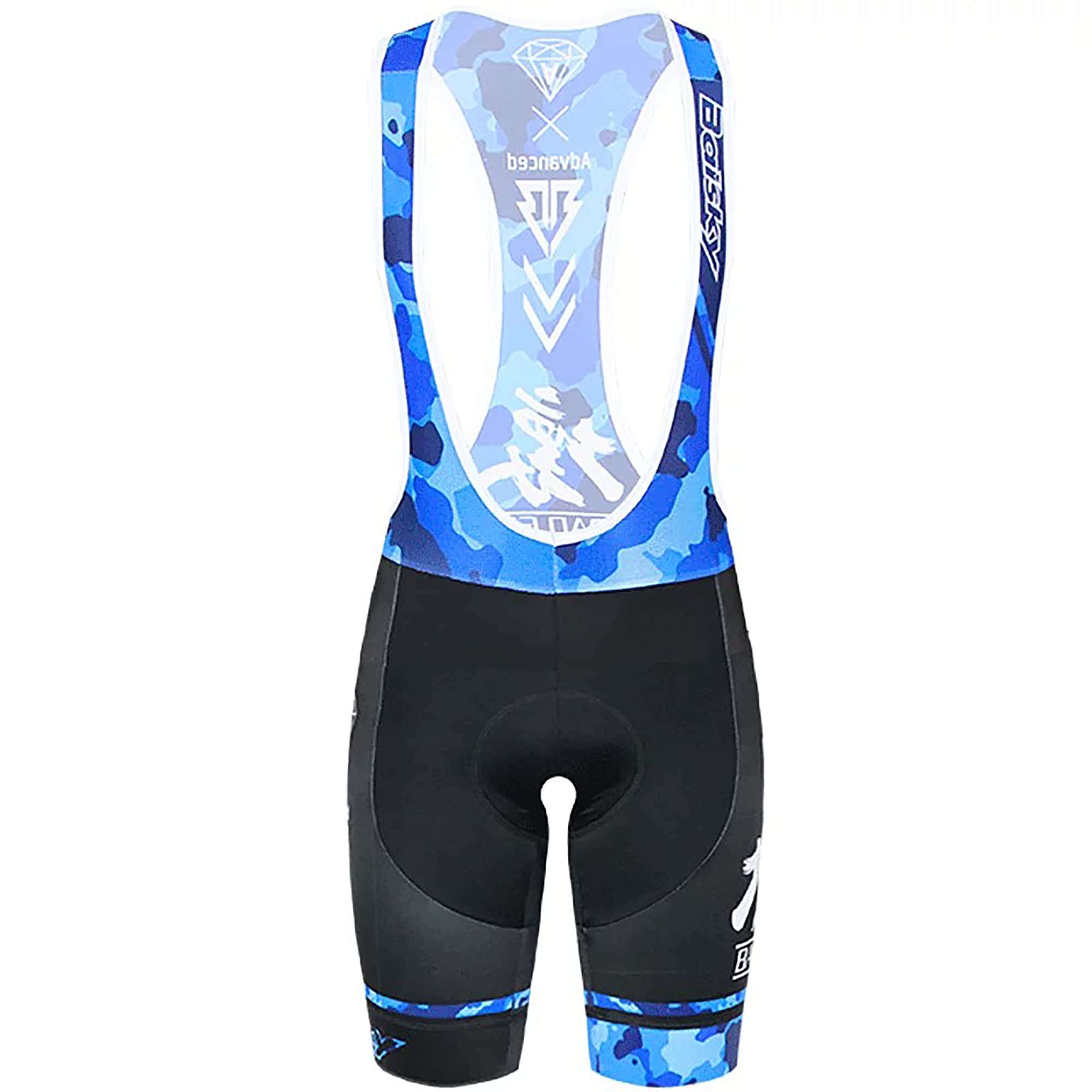 Baisky Men's Cycling Bib Shorts - High Stretch Bright Color Road Bike Shorts for Training & Racing | Comfortable Bicycle Gear for Long Distance Rides