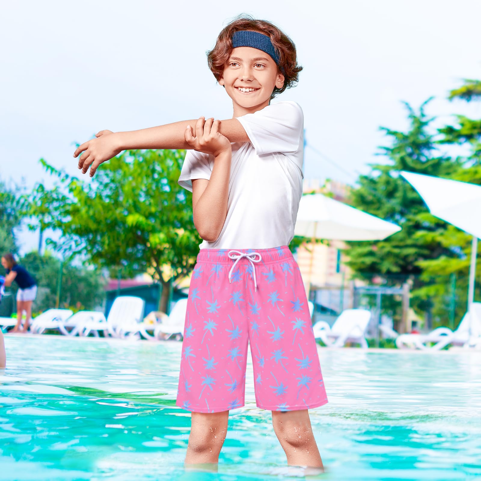 **Boys Swim Trunks - Quick Dry Compression Swim Shorts for Kids & Teens - Perfect for Swimming, Beach & Pool Activities**