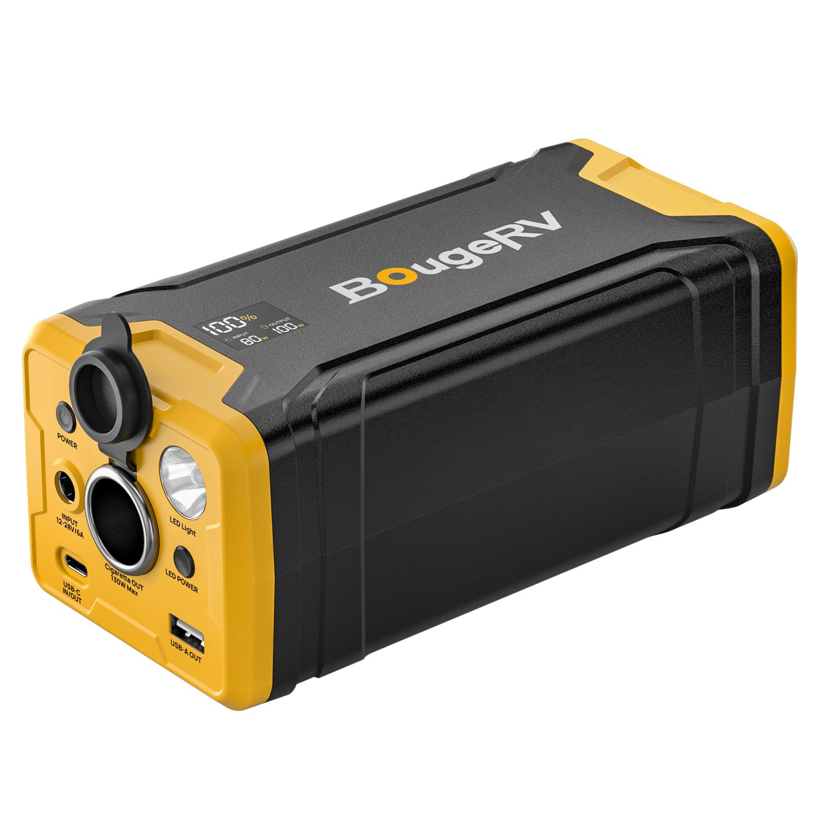 BougeRV 220Wh Portable Power Station Solar Generator with AC Outlet | Backup Battery for Car Refrigerators | Power Supply for Camping, RV Travel & Home Emergency Use | Perfect for Outdoor Adventures & Power Outages