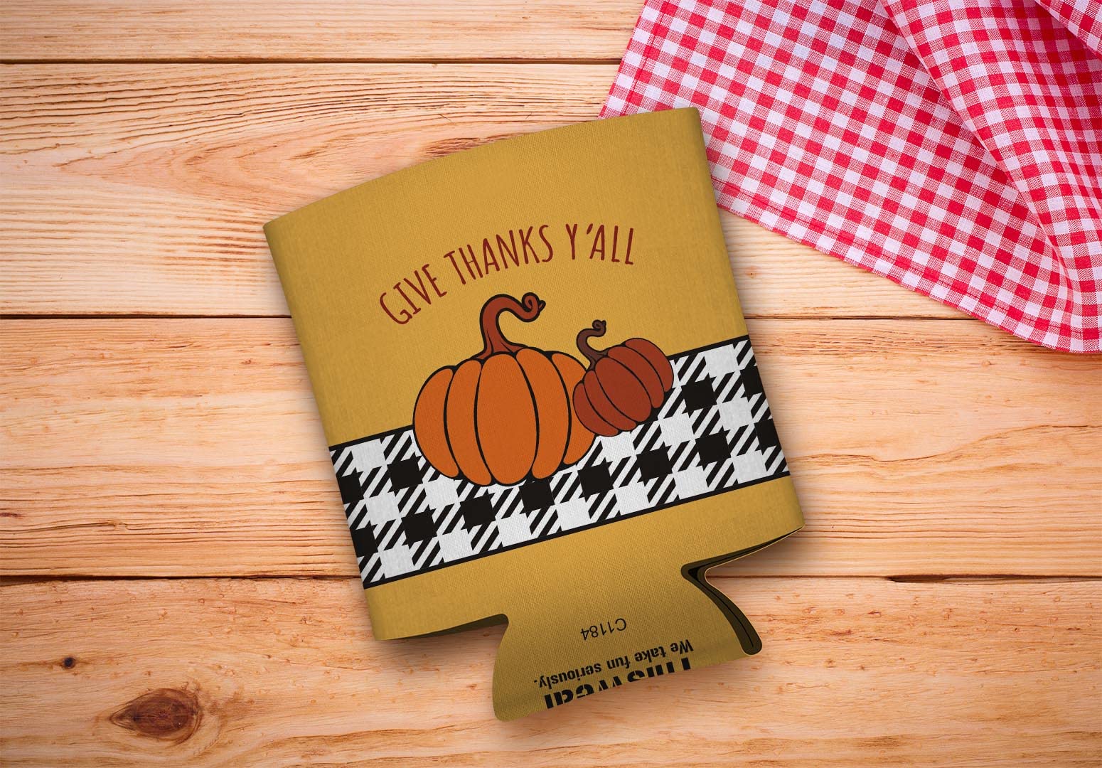 96-Pack Fall Party Supplies - Thanksgiving Can Coolers & Coolies in White | Perfect for Autumn Gatherings, BBQs, and Outdoor Events