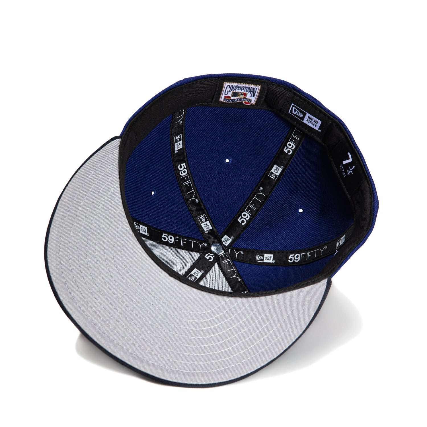 New Era 59Fifty New York Yankees 75th Anniversary Baseball Cap with Stadium Patch - Royal Navy Blue - Official MLB Licensed Hat for Yankees Fans, Streetwear & Sports Events