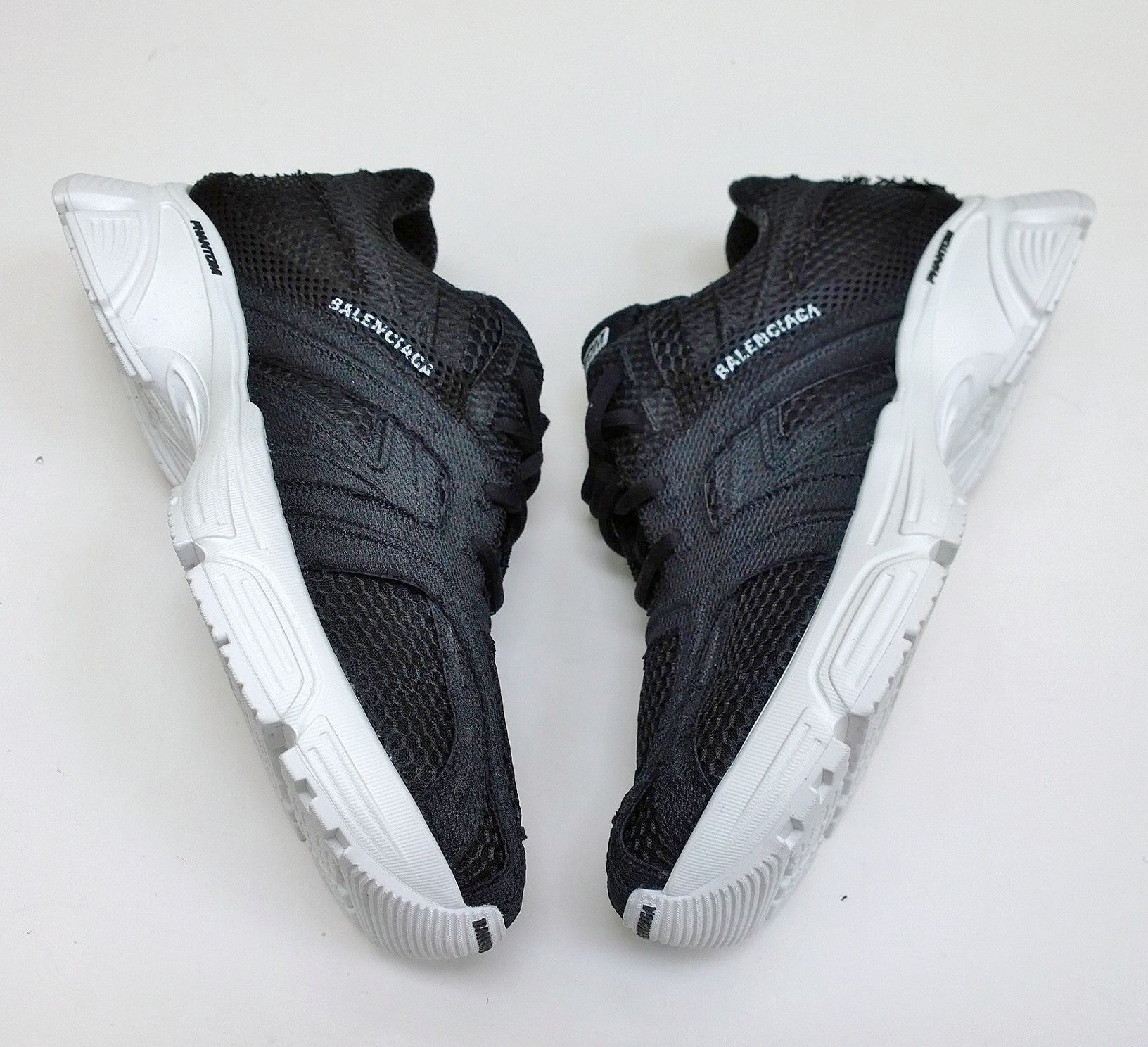 Balenciaga Phantom Black Mesh & Fabric Sneakers for Men - Stylish Luxury Running Shoes for Casual Wear & Street Fashion