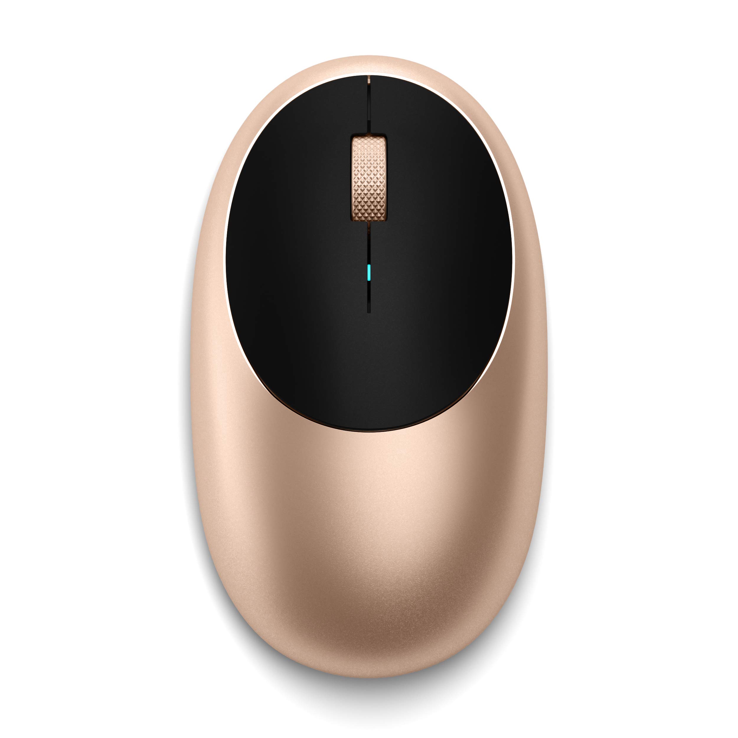 Satechi Wireless Bluetooth Mouse for MacBook Pro M1/M2 - Rechargeable USB-C Mouse for MacBook Air, iMac, Mac Mini, iPad Pro & More - Gold - Perfect for Office Work, Home Use & Travel
