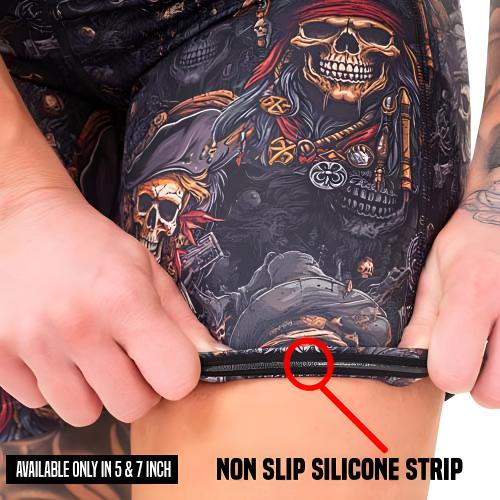 Pirate Themed Shorts for Men & Women - Comfortable & Stylish Pirate Booty Shorts for Costume Parties, Halloween & Cosplay
