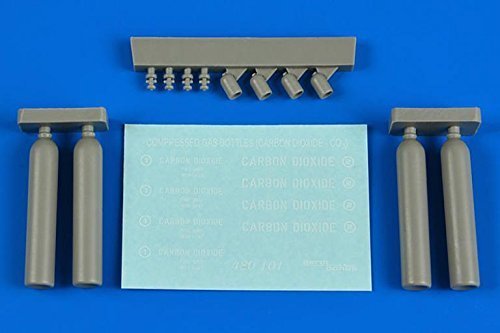 AeroBonus 1:48 Scale CO2 Compressed Gas Cylinder Model - High-Quality Resin Prop for Aircraft & Military Dioramas (480101) | Perfect for Model Kits, Wargaming Scenes & Collectible Displays