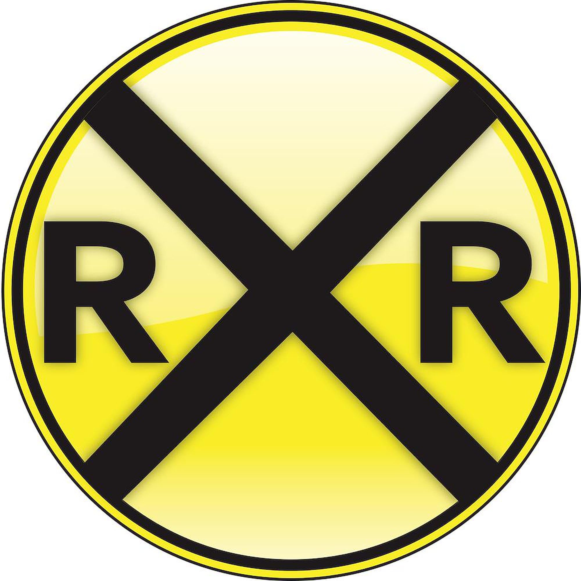 CafePress Railroad Crossing 3'X5' Decorative Area Rug - Non-Slip Fabric Throw Rug for Living Room, Bedroom, or Office