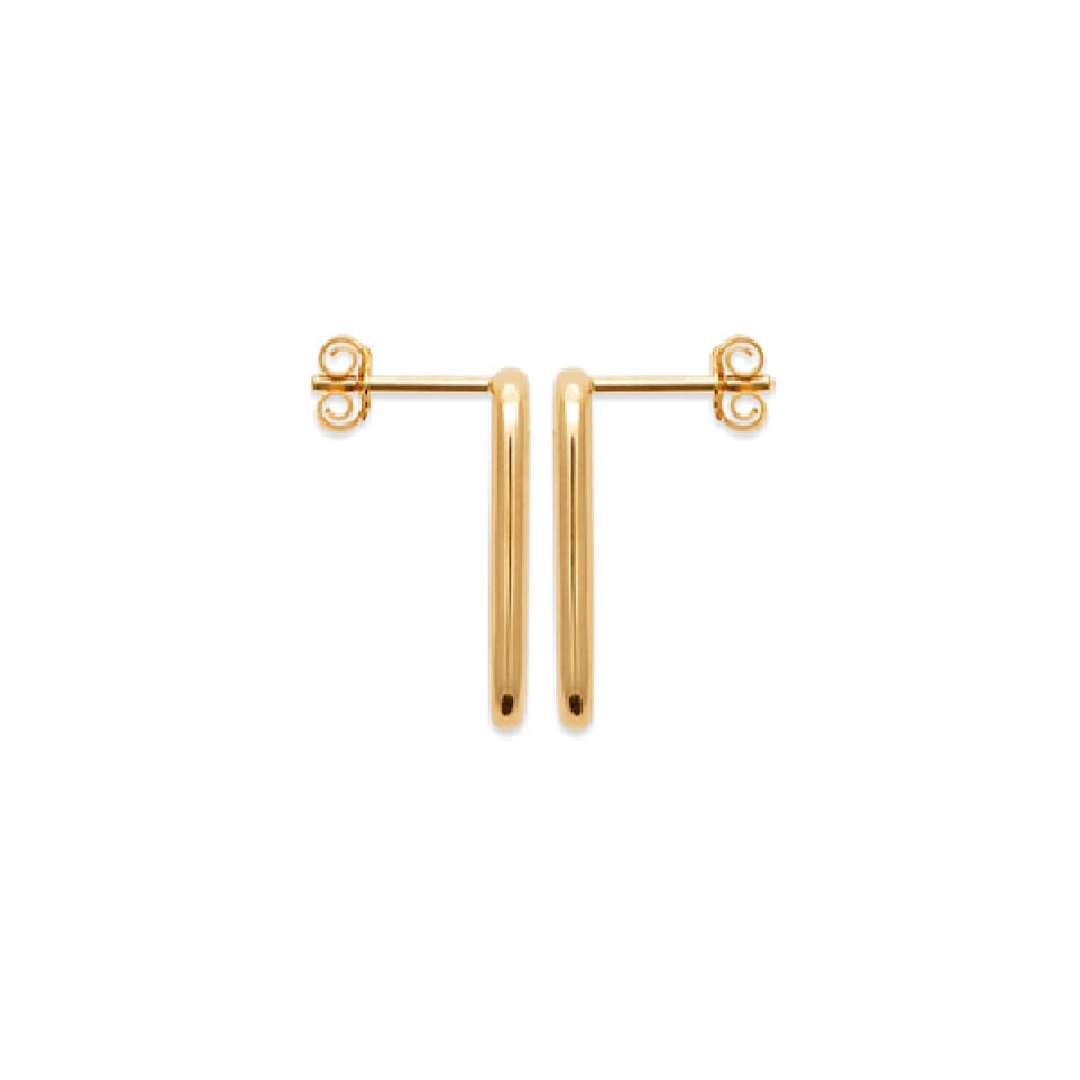 Mackenzie Stud Earrings - .925 Sterling Silver Rhodium Plated or 18K Gold Plated Hoop Earrings for Women | Hypoallergenic, Trendy Dangle & Paper Clip Style Earrings | Perfect for Everyday Wear, Parties & Gifts for Teens and Women