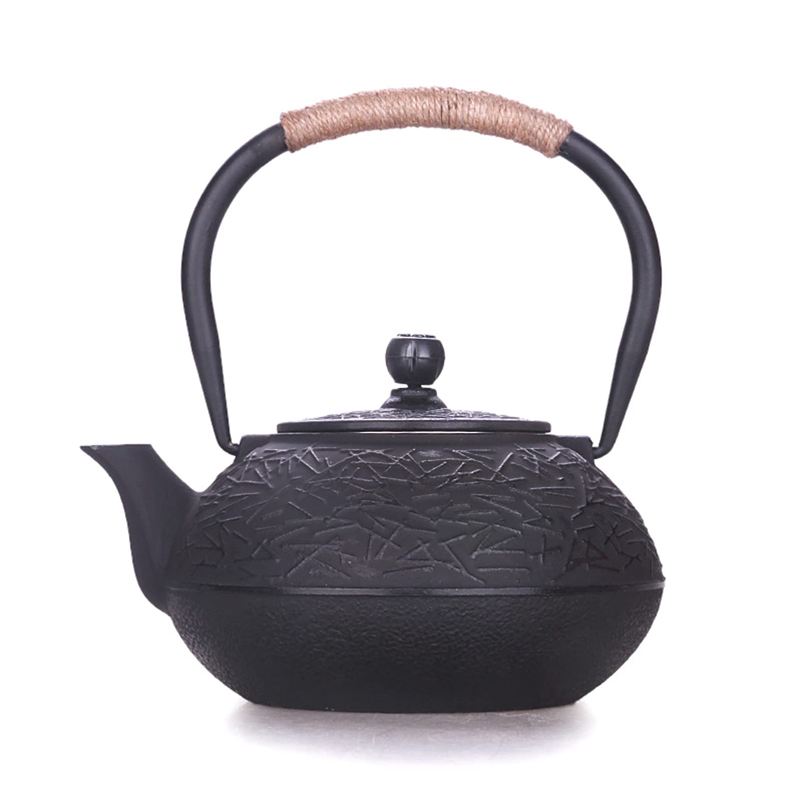 Japanese Style Cast Iron Teapot - 900ml (0.9L) Stovetop Safe with Removable Infuser Strainer, Handmade Iron Kettle for Loose Leaf Tea | Perfect for Home, Kitchen, Tea Ceremony & Gift Giving