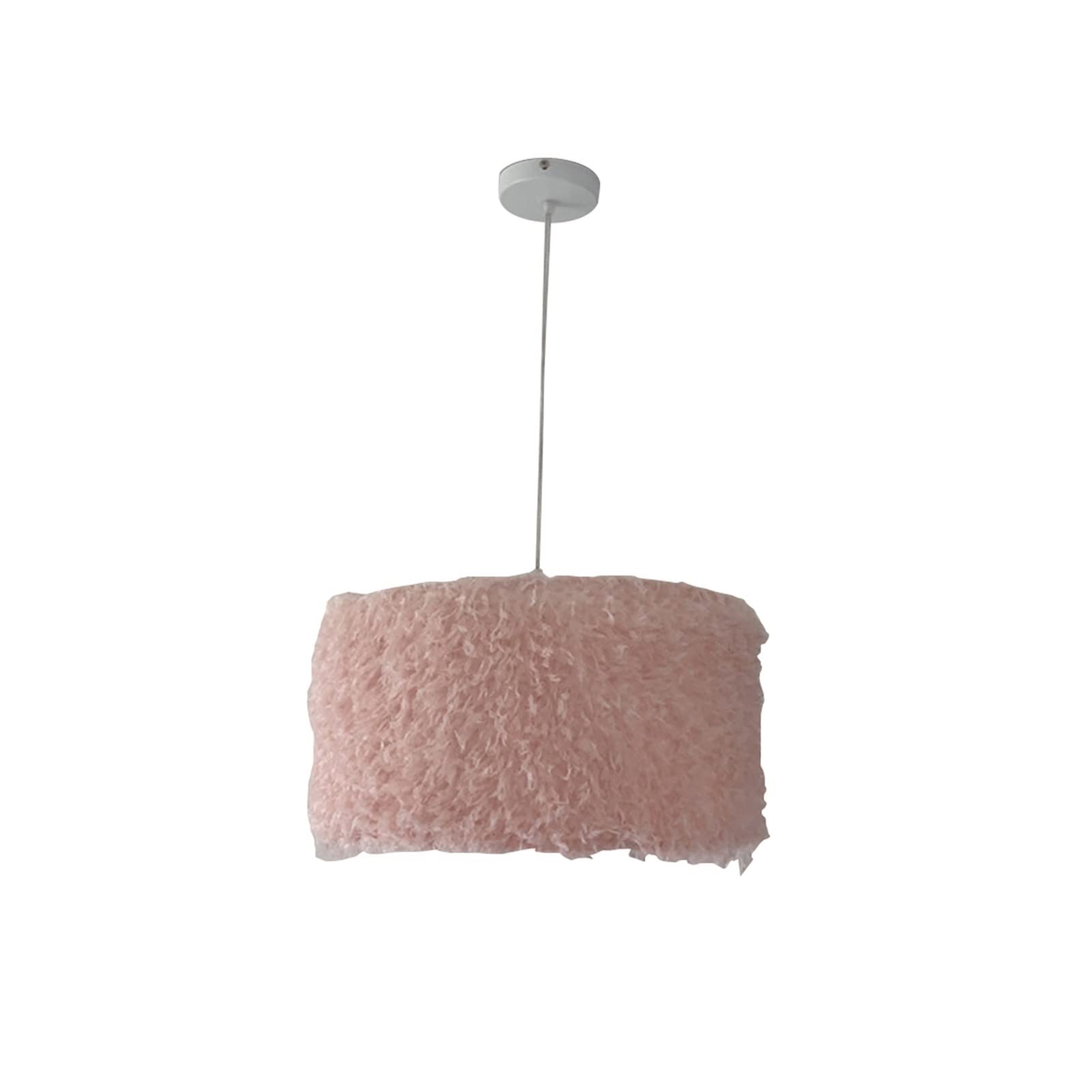 Modern Feather Chandelier Pendant Light - Warm White/White Ceiling Lamp for Bedroom, Living Room, Hotel Decor - Pink Hanging Light Fixture for Romantic Ambiance & Stylish Interior Design