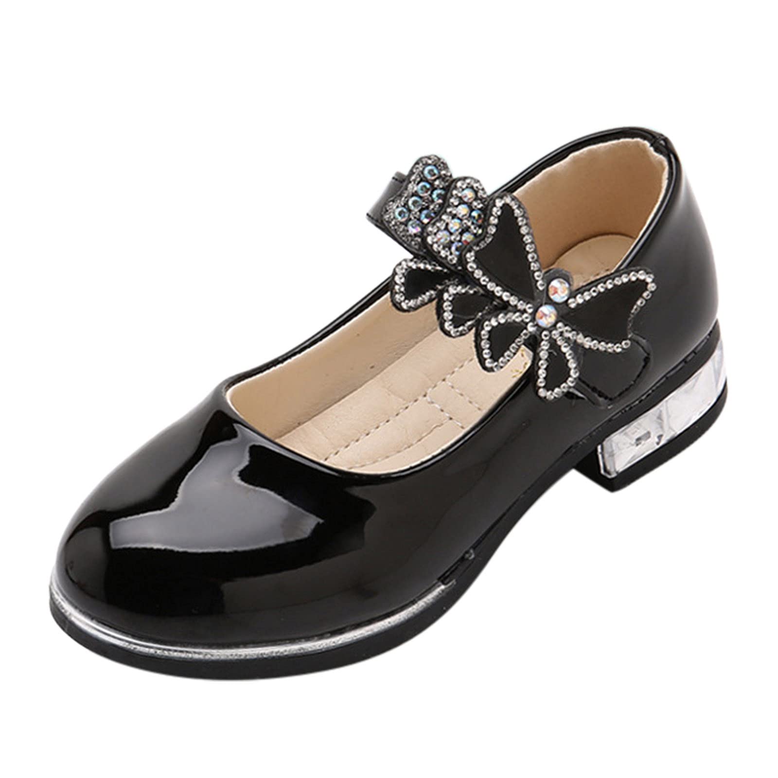 Sparkly Princess Mary Jane Shoes for Toddler Girls - Non-Slip Sandals for Play & Party