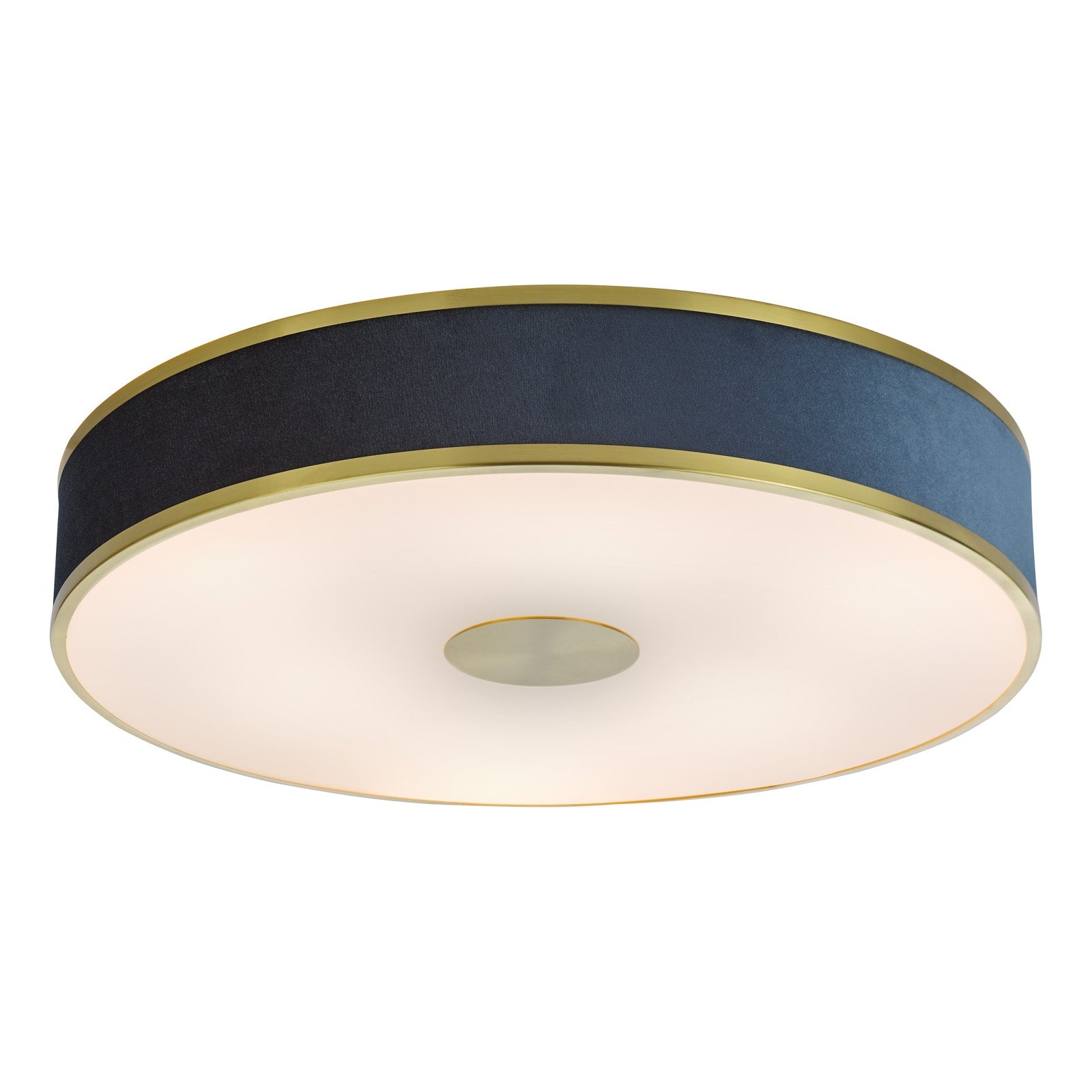 Brushed Brass & Blue