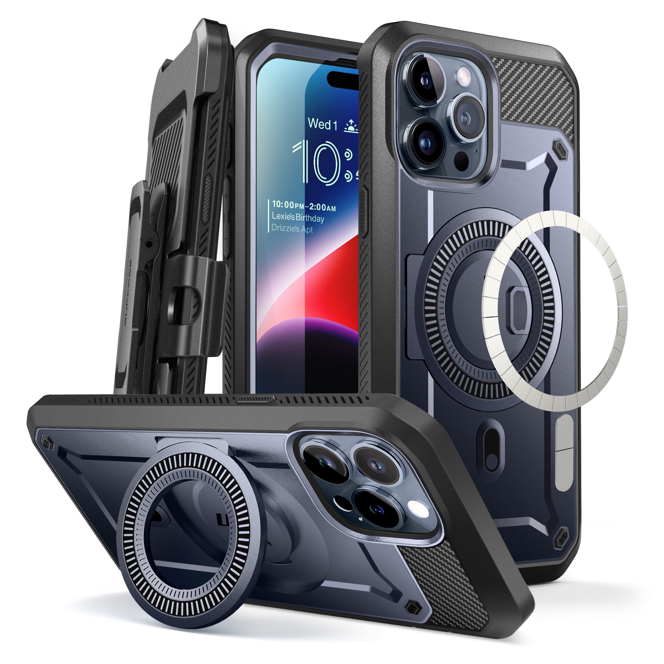 iPhone 15 Pro Max 6.7 Inch Unicorn Beetle Pro Mag Rugged MagSafe Case - Shockproof Protective Cover with Military-Grade Drop Protection, Wireless Charging Compatible - Perfect for Outdoor Adventures & Daily Use