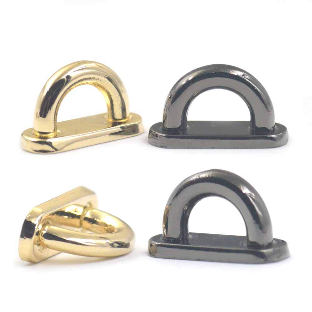 10Pcs Gold Alloy Pendant Flat Arch Bridge Charms - DIY Handbag Luggage Decorative Accessories for Purse, Backpack, Suitcase & Travel Gear