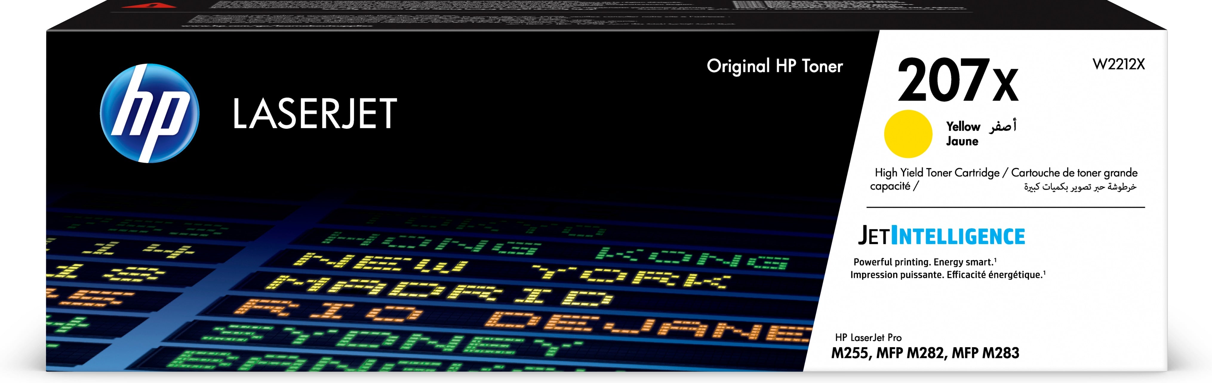 Original HP 207X W2212X High Yield Yellow Toner Cartridge for LaserJet Printers - Compatible with Office & Home Printing Needs