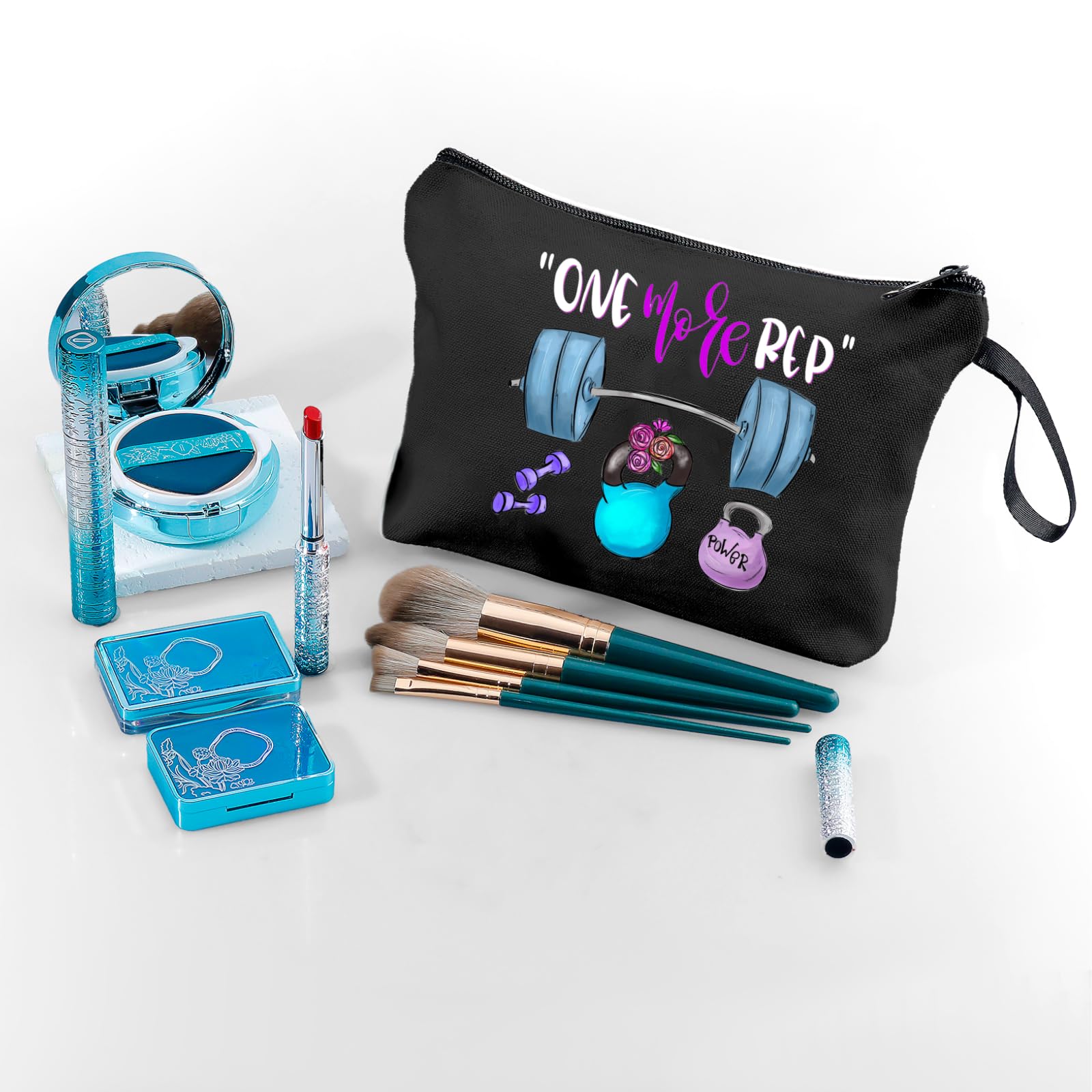 Gym Makeup Bag for Women - Waterproof & Durable Workout Essentials - Perfect Fitness Gift for Her, Female Friends & Athletes - Ideal for Gym, Yoga & Travel