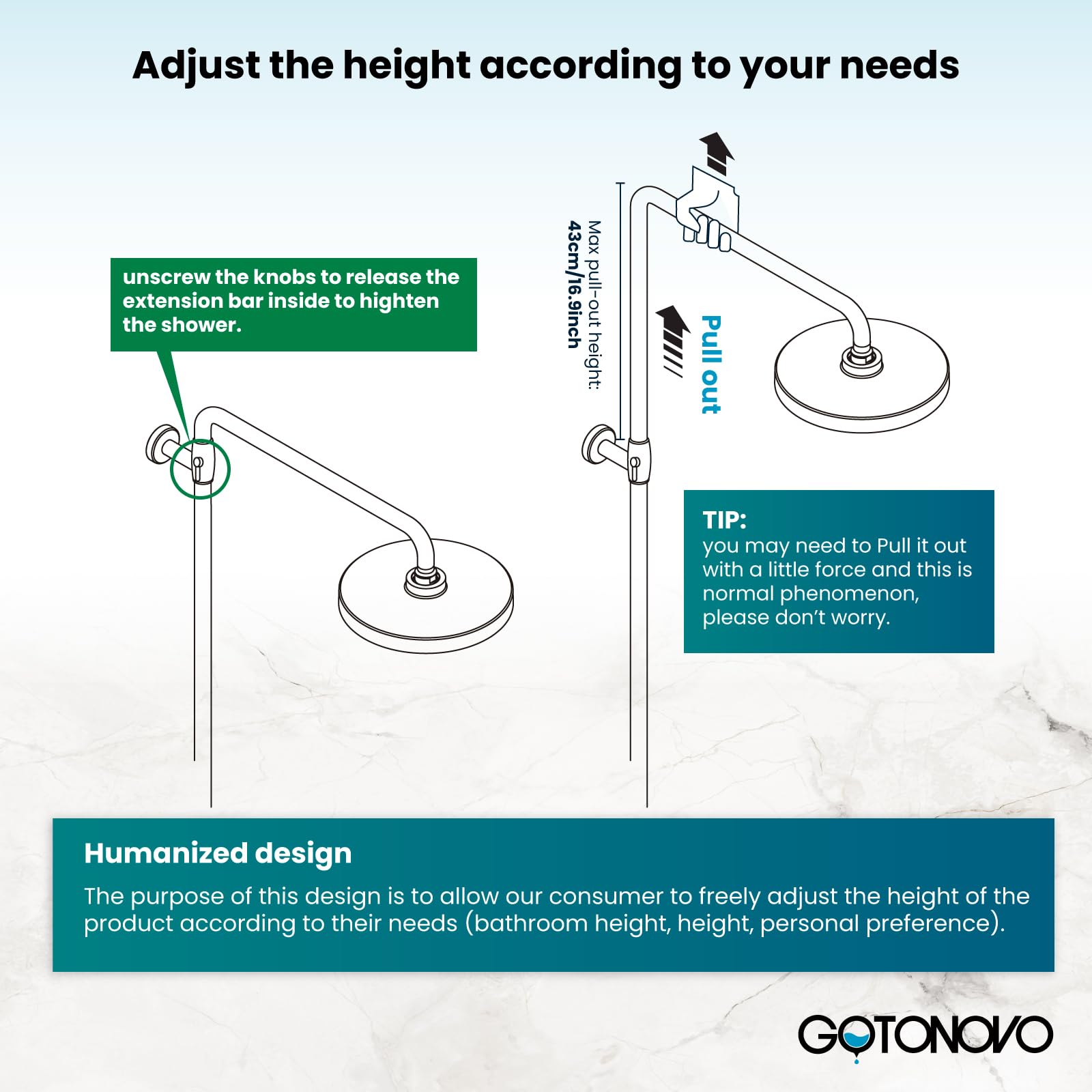 Gotonovo 8 Inch Rainfall Shower Head with Handheld Shower - Matte Black Wall Mount Bathroom Faucet Set (2 Functions, Cross Handle) for Spa-Like Experience & Modern Home Decor